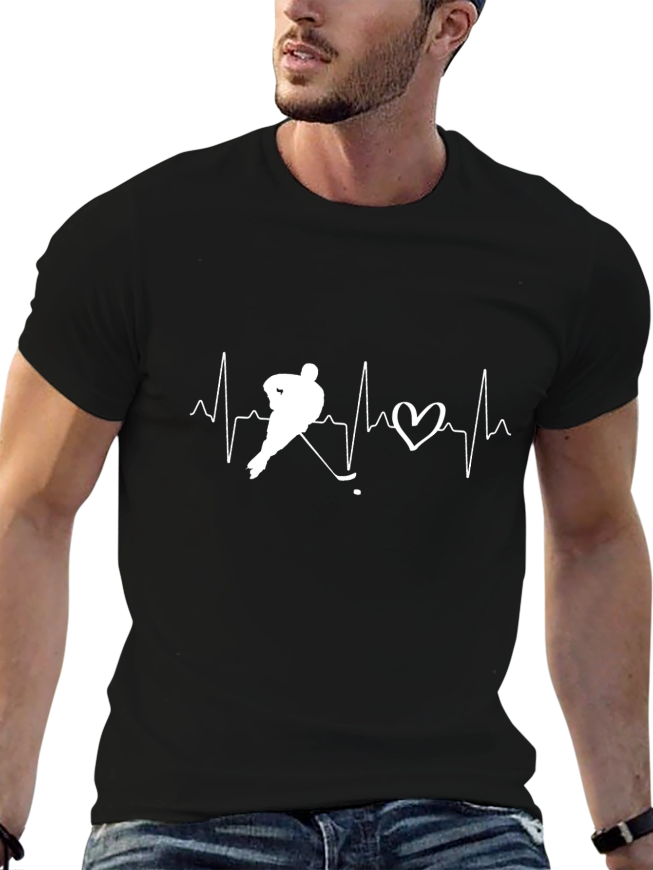 Hockey Heartbeat T-Shirt - Passion On Display