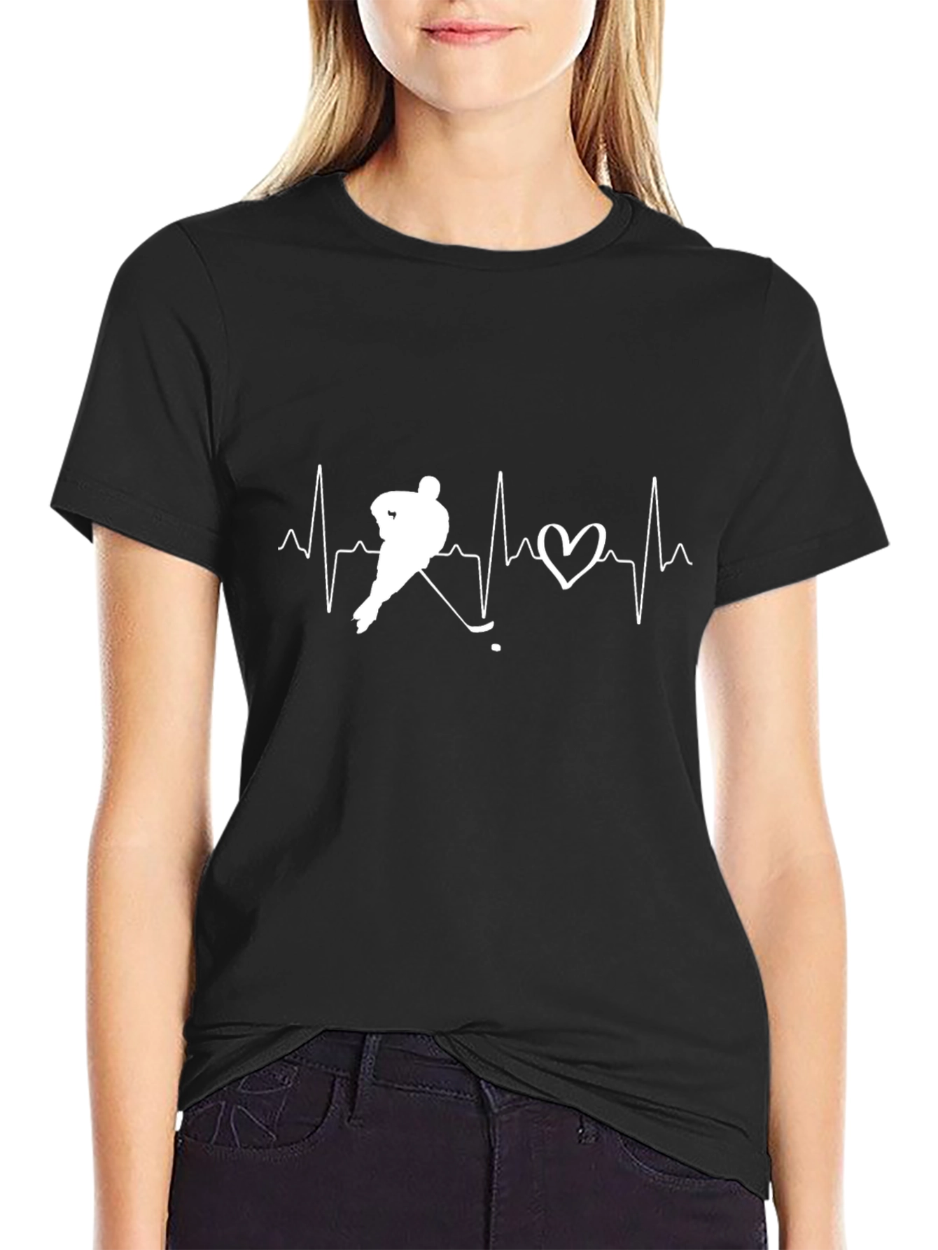 Hockey Heartbeat T-Shirt - Passion On Display