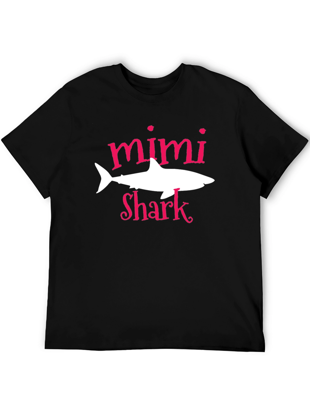 Mimi Shark Graphic Tee - Black Cotton T-Shirt