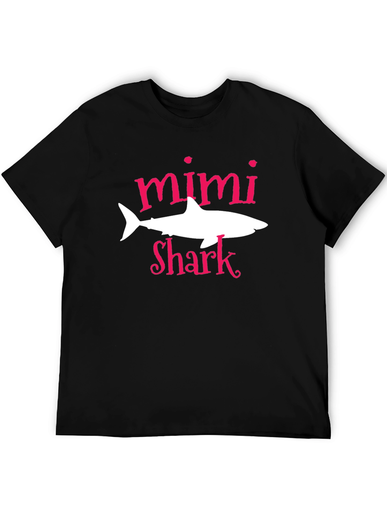 Mimi Shark Graphic Tee - Black Cotton T-Shirt