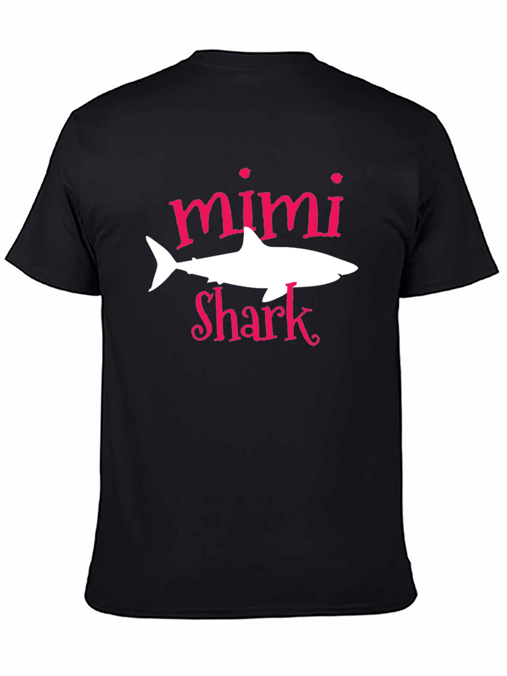 Mimi Shark Graphic Tee - Black Cotton T-Shirt