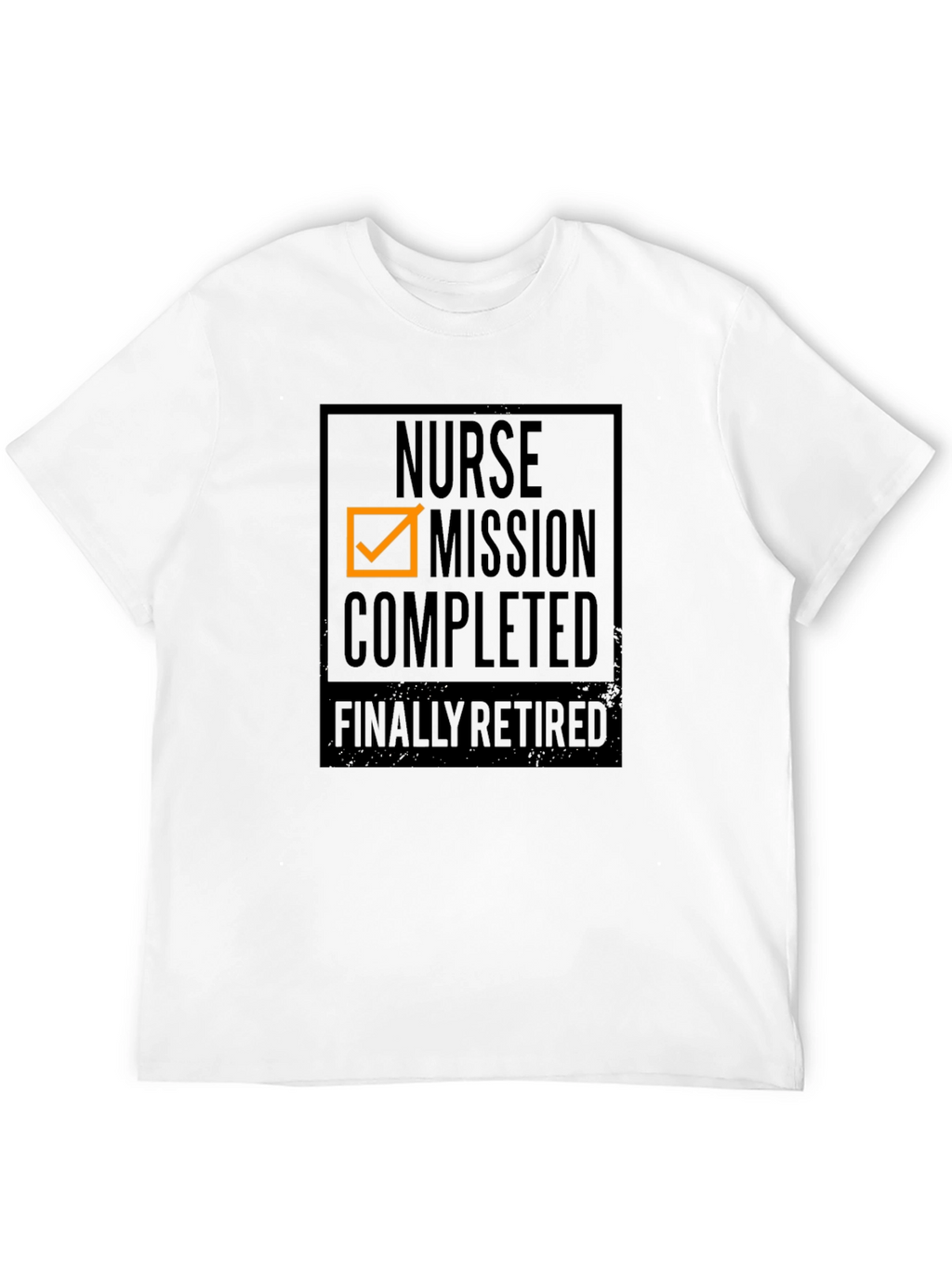 Nurse Mission Completed Retired Black T-Shirt