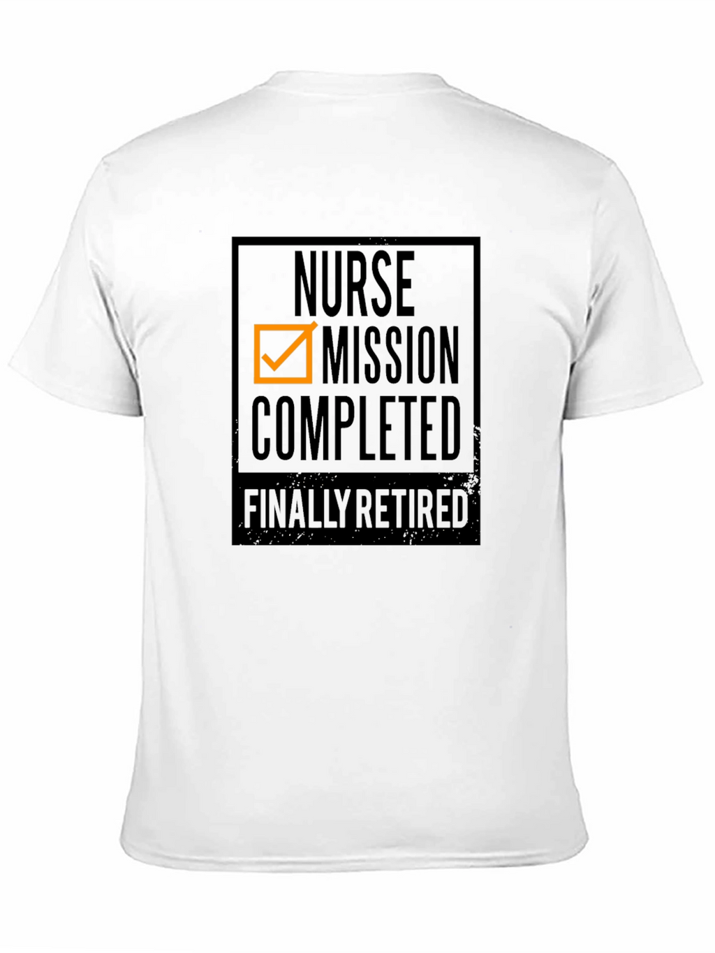 Nurse Mission Completed Retired Black T-Shirt