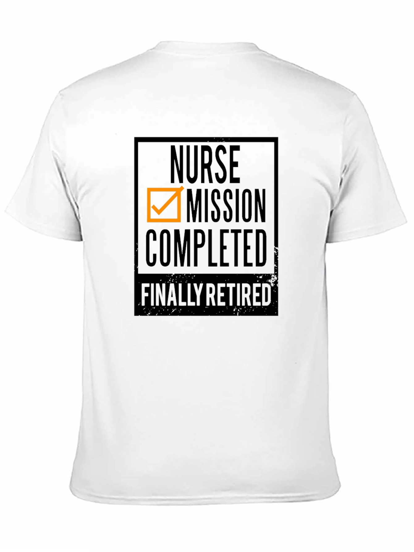 Nurse Mission Completed Retired Black T-Shirt