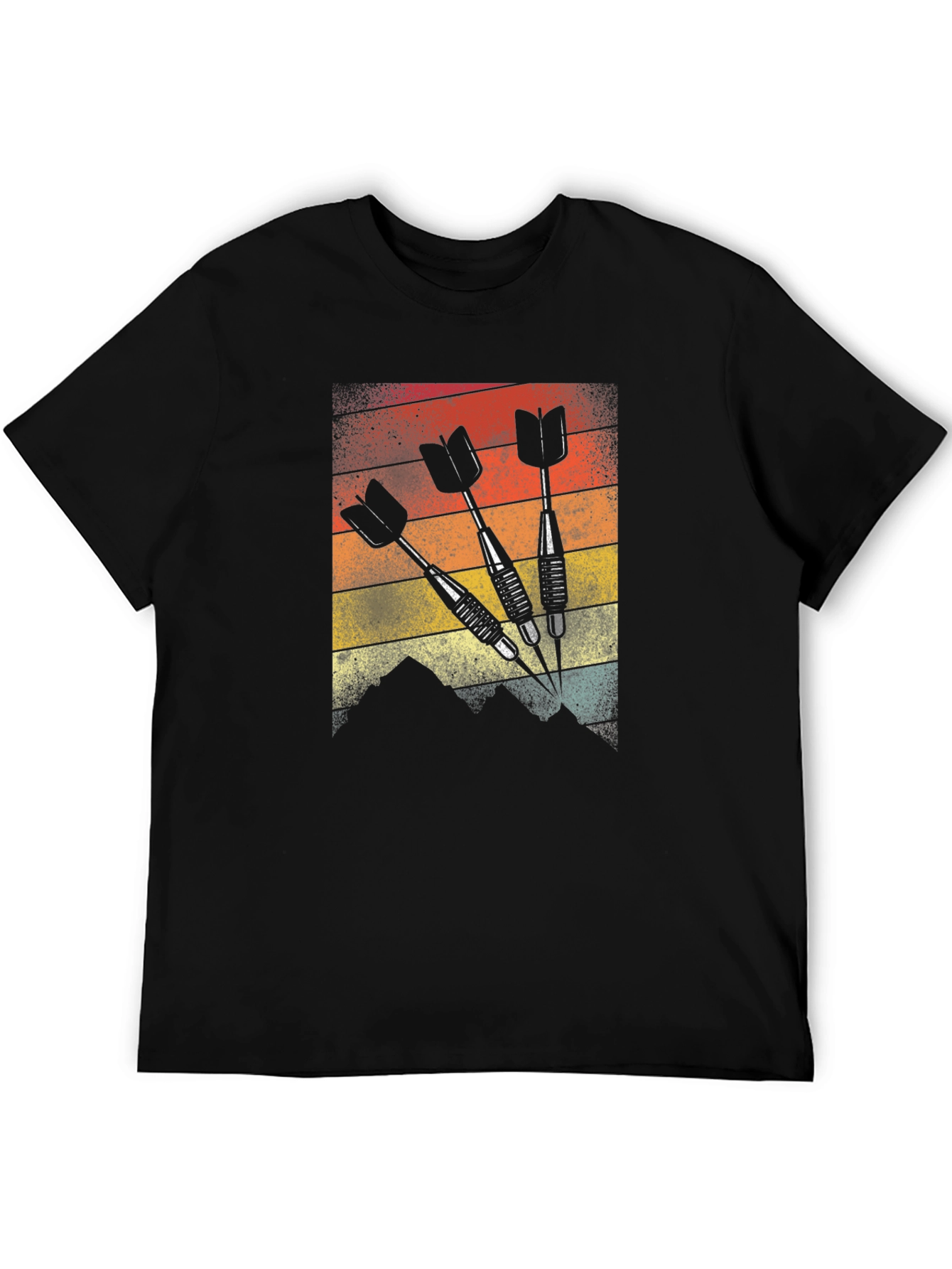 Retro Darts Graphic Tee - Vintage Style Dart Player Shirt