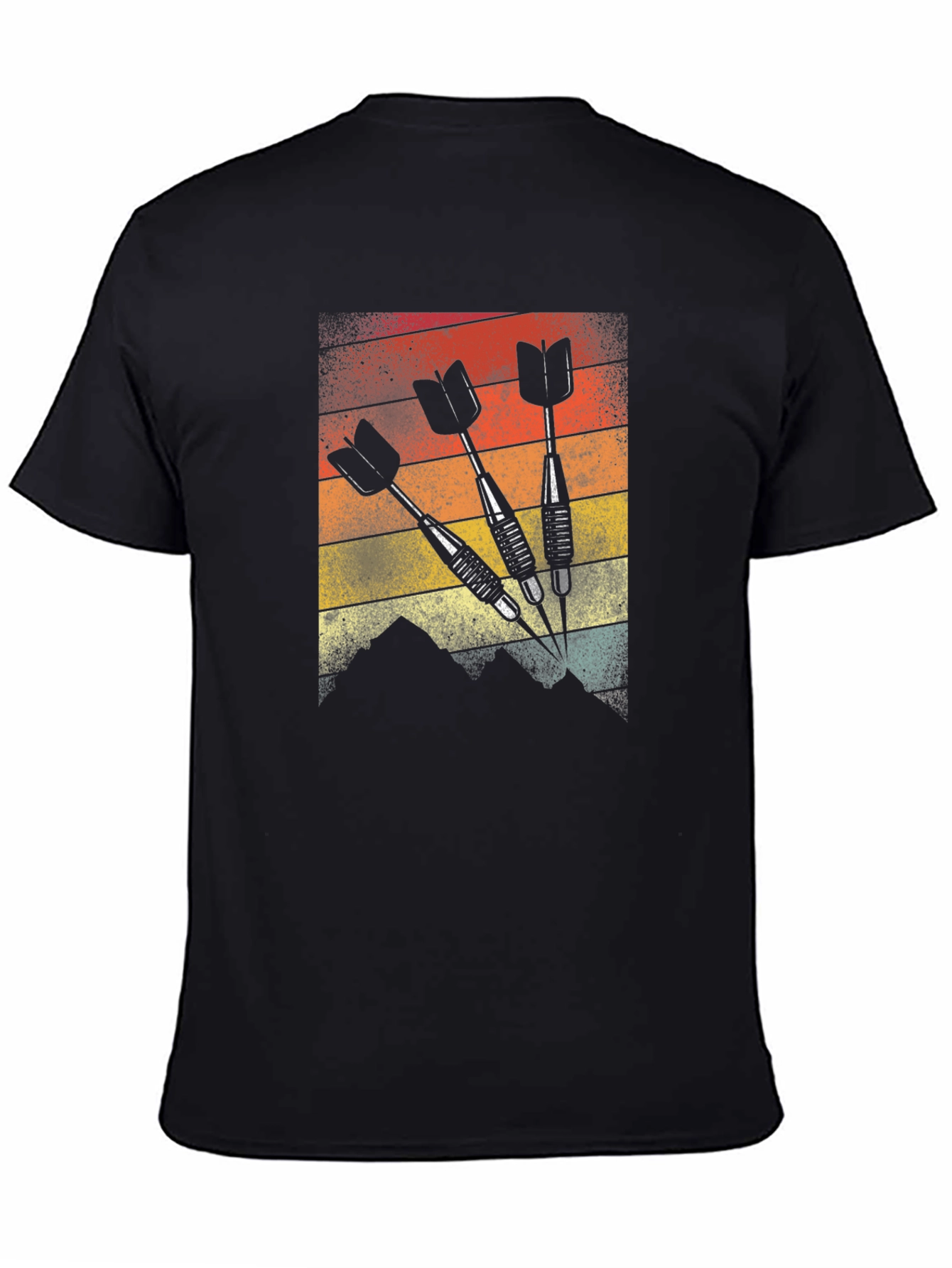 Retro Darts Graphic Tee - Vintage Style Dart Player Shirt