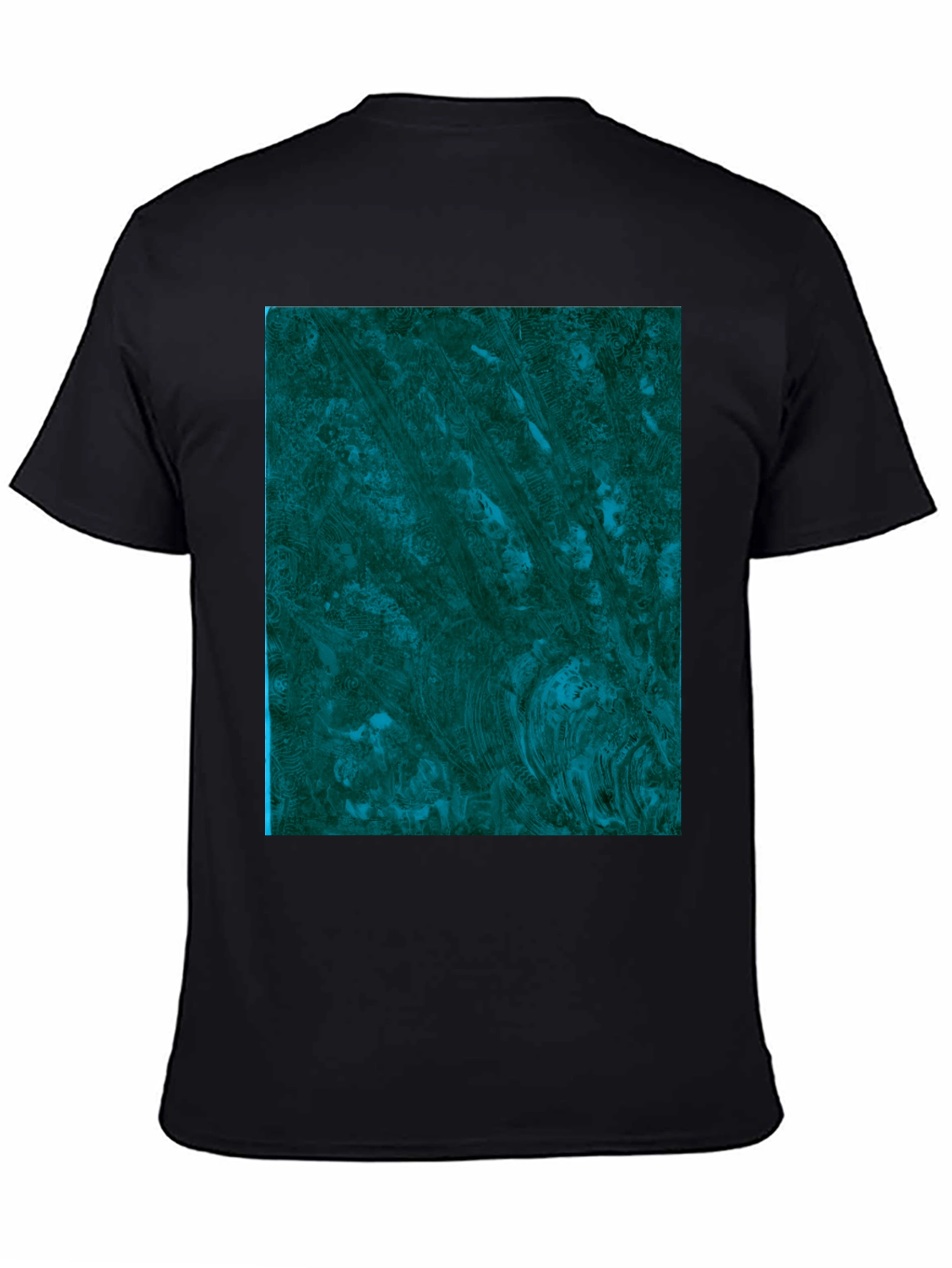 Abstract Emerald Swirl Graphic Tee
