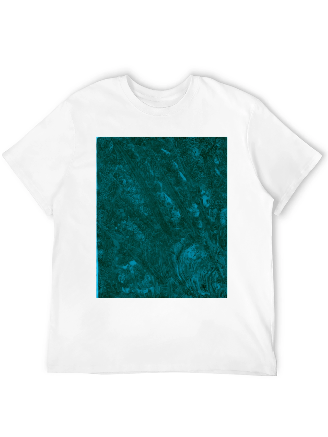 Abstract Emerald Swirl Graphic Tee