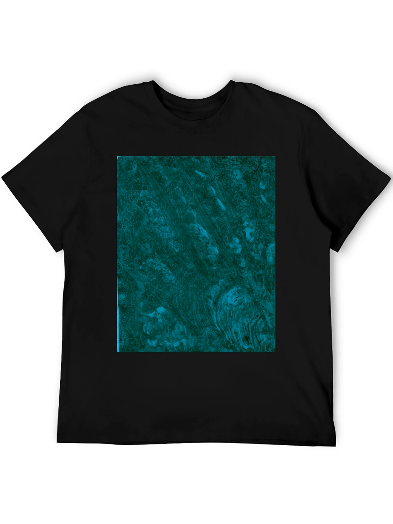 Abstract Emerald Swirl Graphic Tee