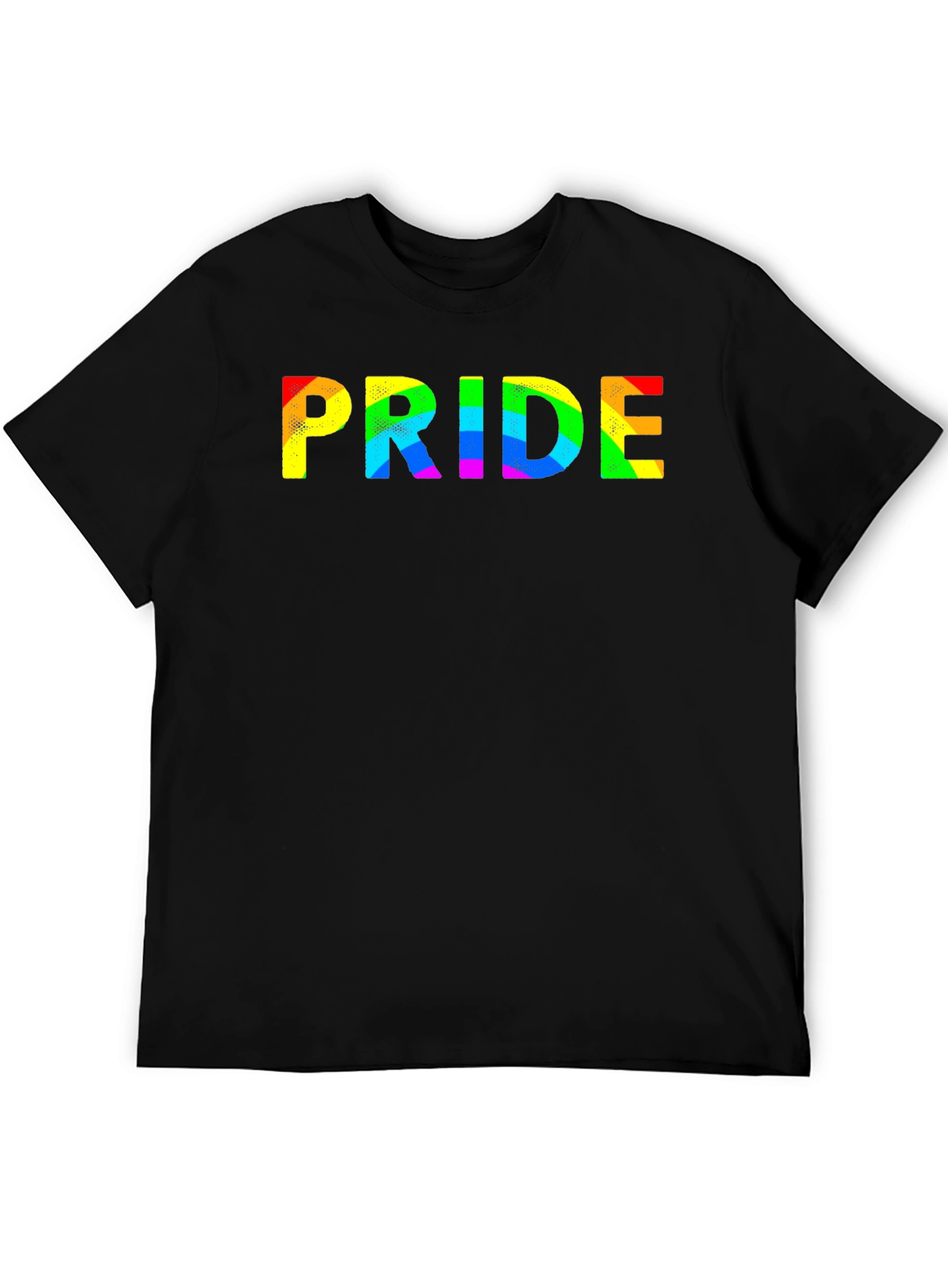 Pride Rainbow Graphic Black T-Shirt
