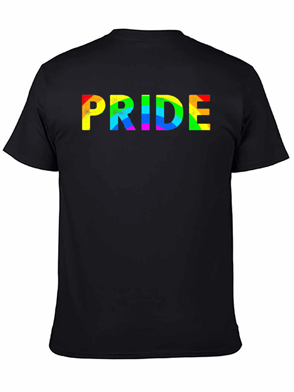 Pride Rainbow Graphic Black T-Shirt