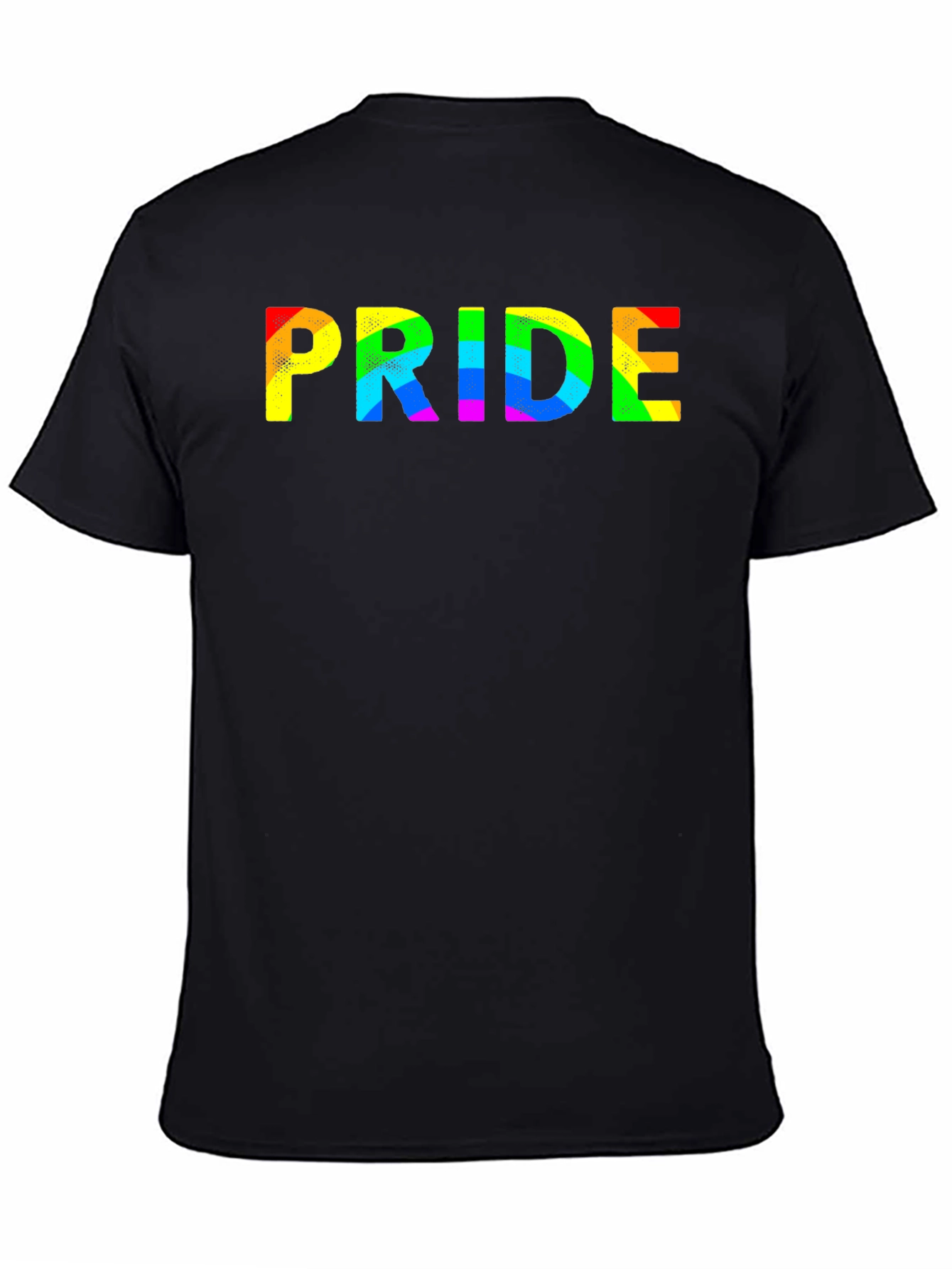 Pride Rainbow Graphic Black T-Shirt