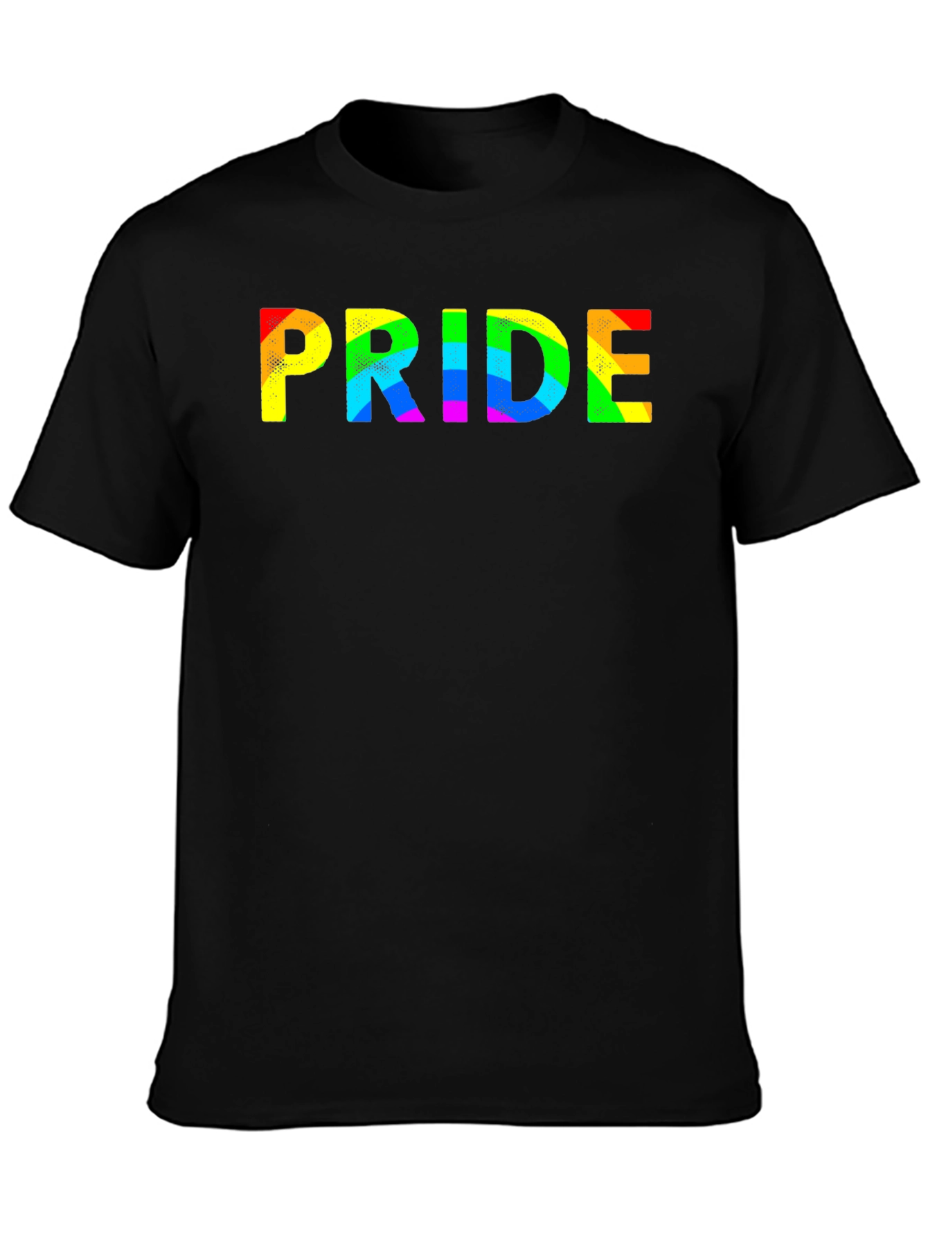 Pride Rainbow Graphic Black T-Shirt