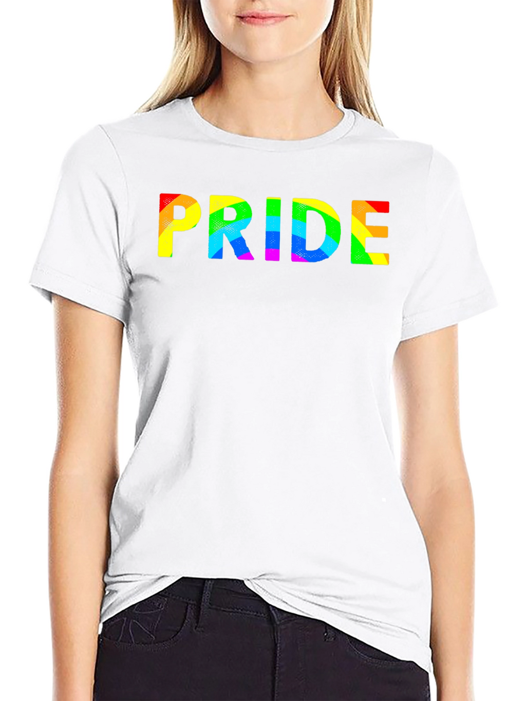Pride Rainbow Graphic Black T-Shirt