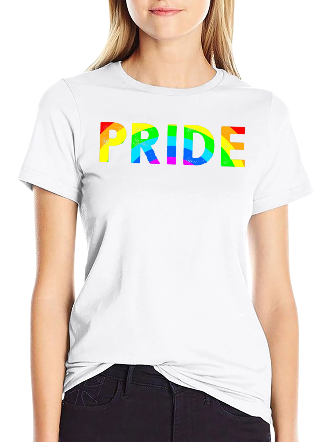 Pride Rainbow Graphic Black T-Shirt