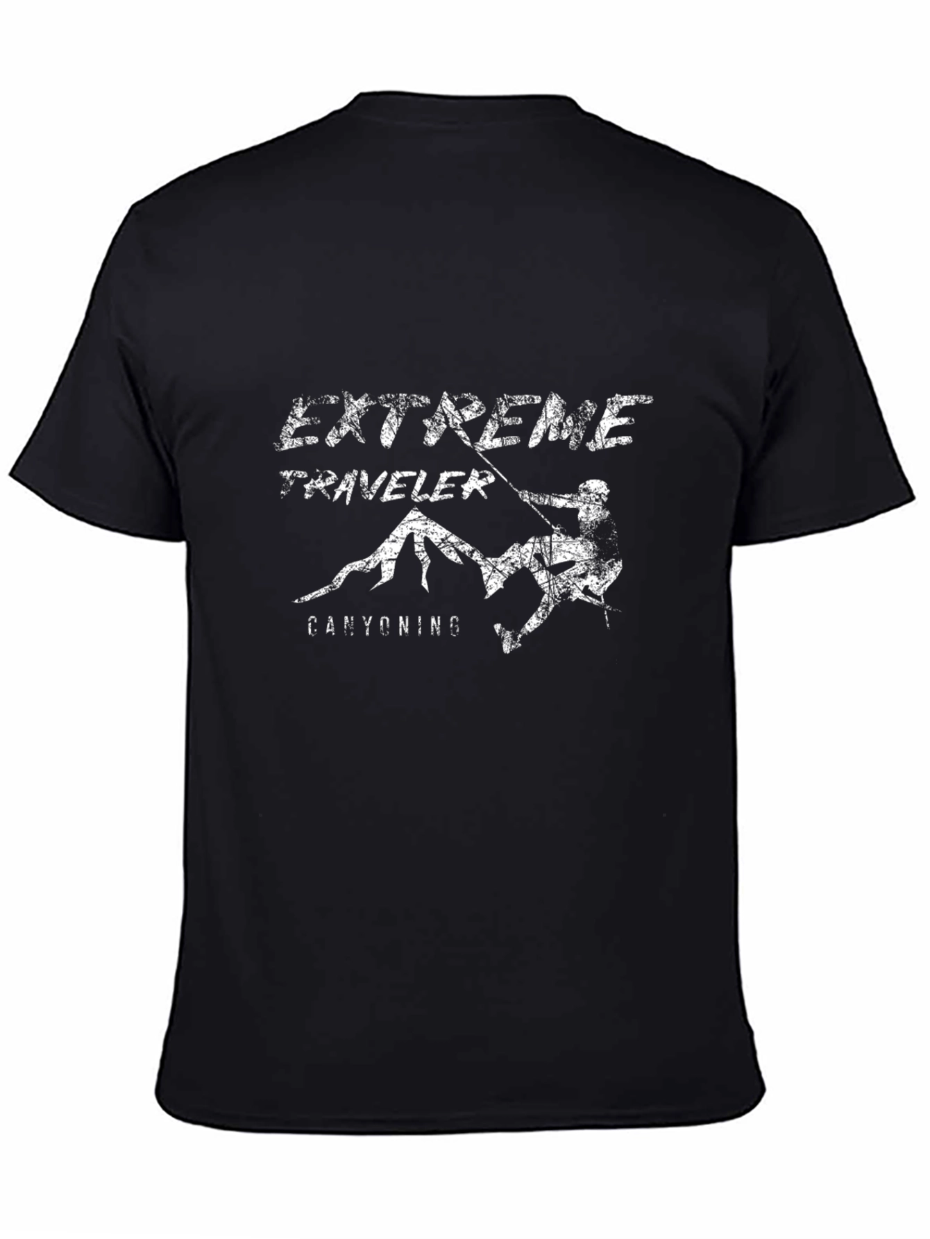 Extreme Traveler Canyoning Black T-Shirt