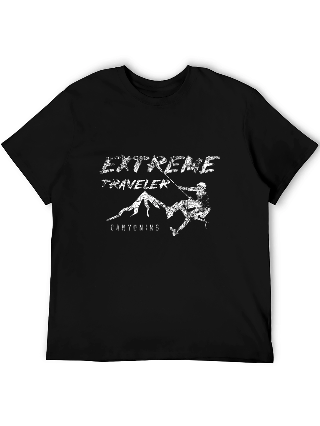 Extreme Traveler Canyoning Black T-Shirt