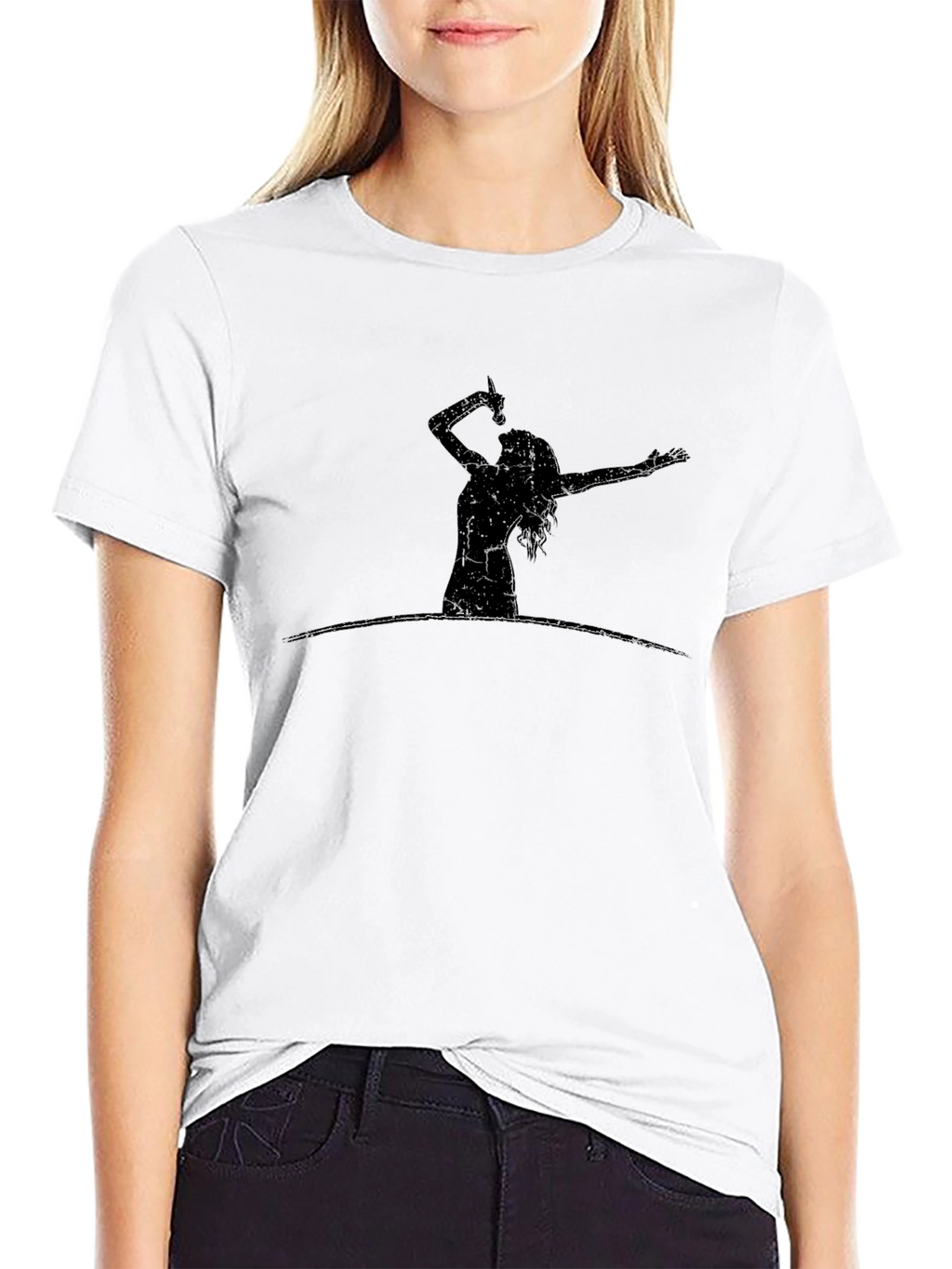 Singer Silhouette Black T-Shirt