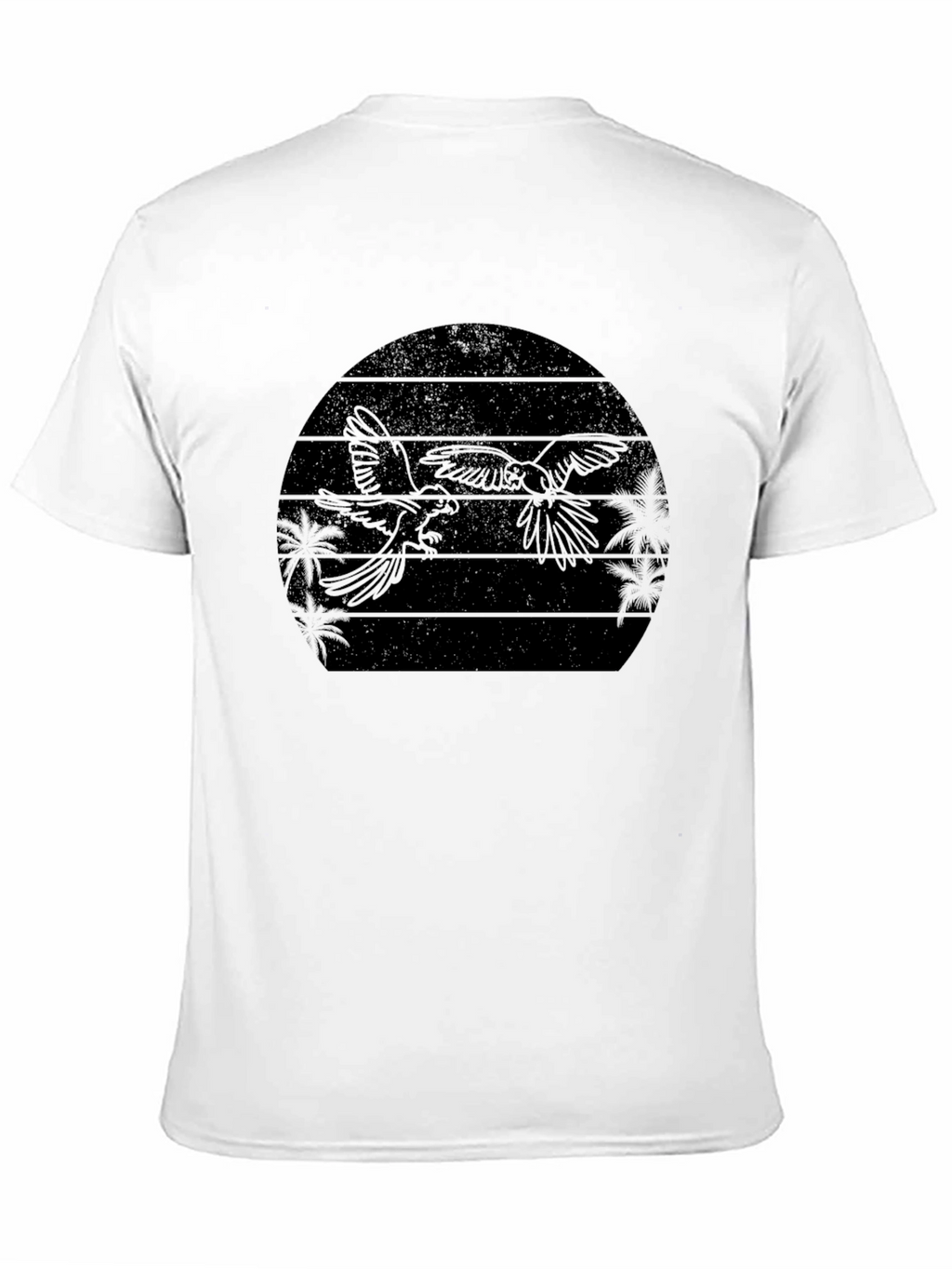 Tropical Birds Silhouette Graphic Tee