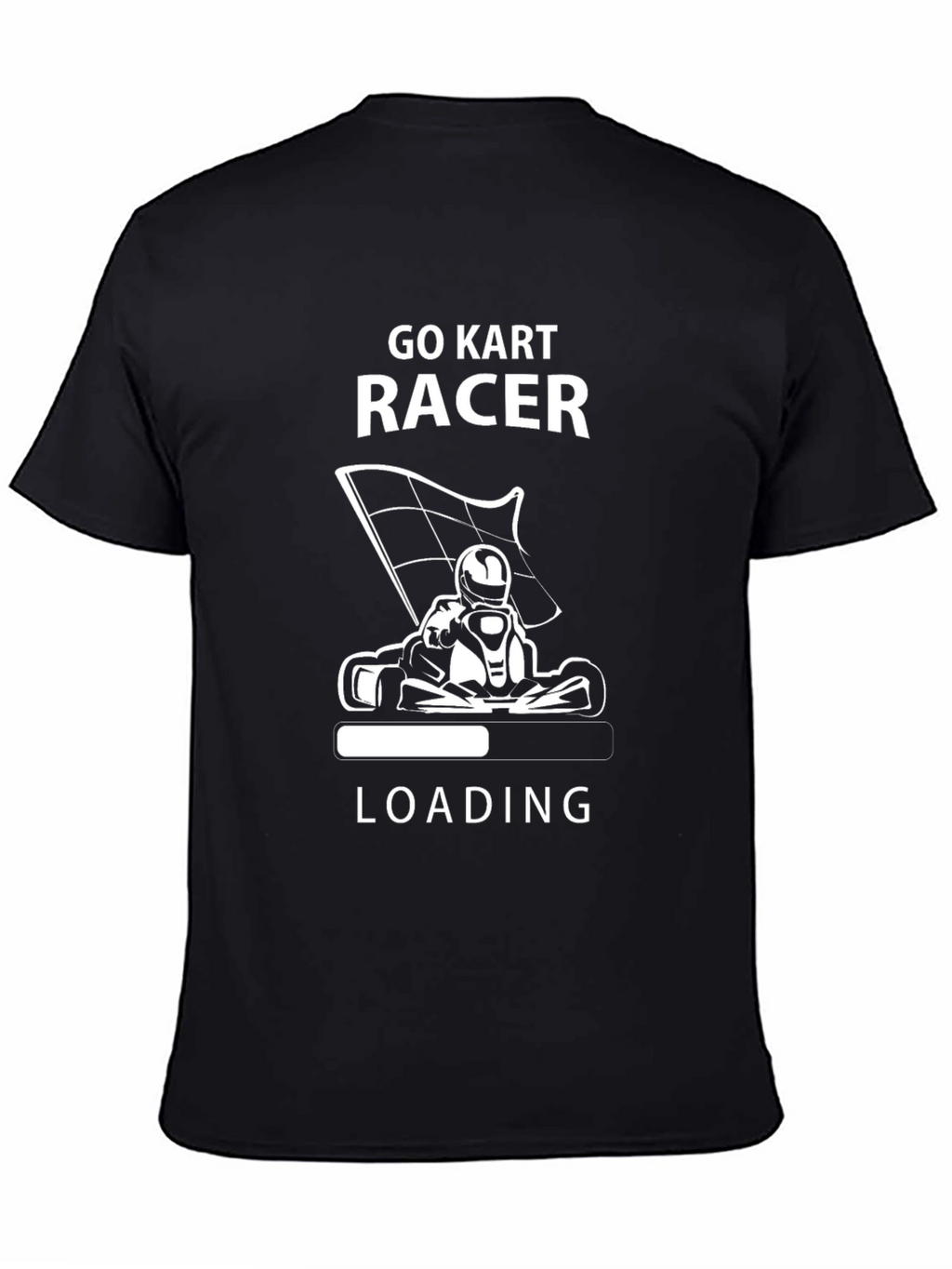 Go Kart Racer Loading Black T-Shirt