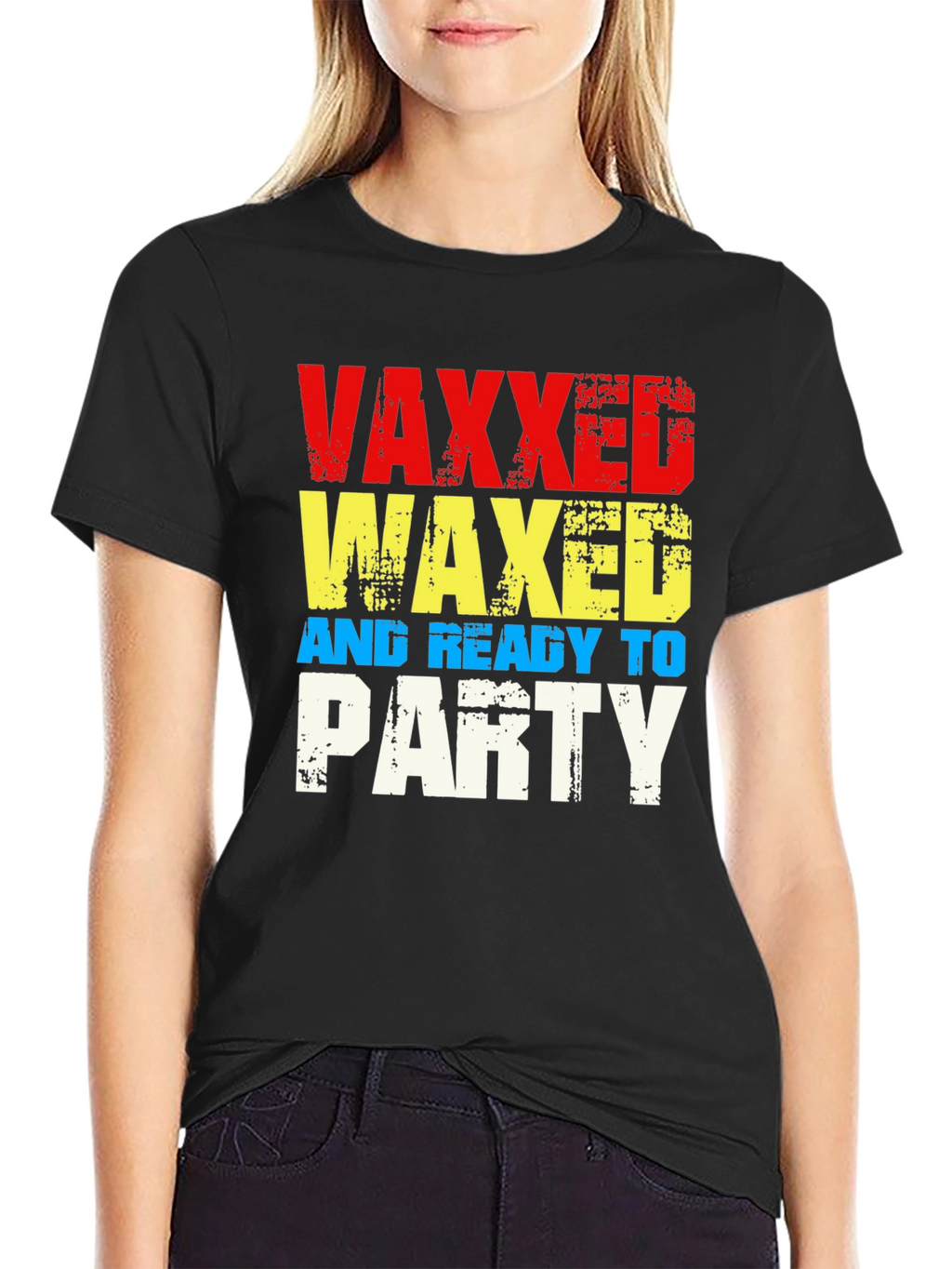 Vaxxed Waxed & Ready to Party Graphic T-Shirt
