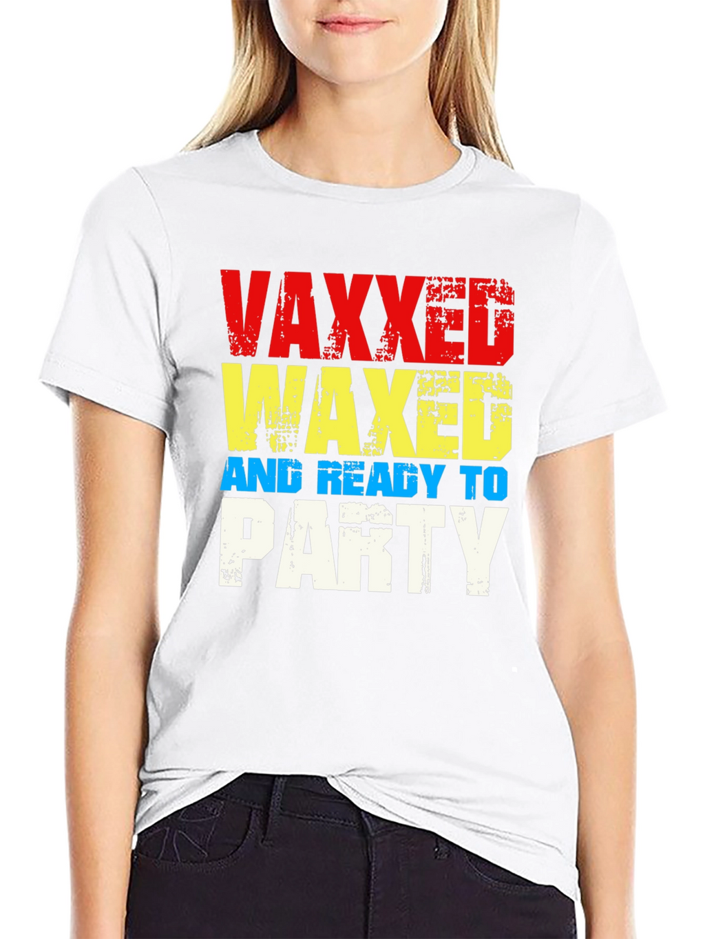 Vaxxed Waxed & Ready to Party Graphic T-Shirt