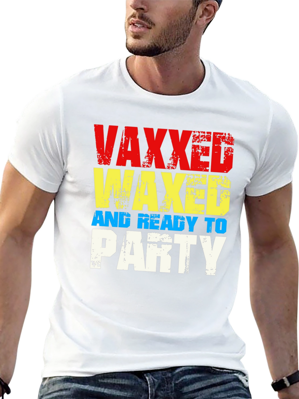Vaxxed Waxed & Ready to Party Graphic T-Shirt