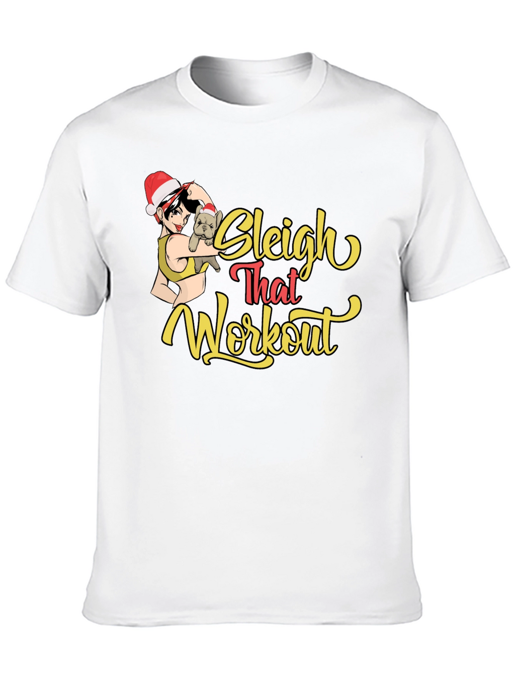 Sleigh That Workout Black Graphic Tee
