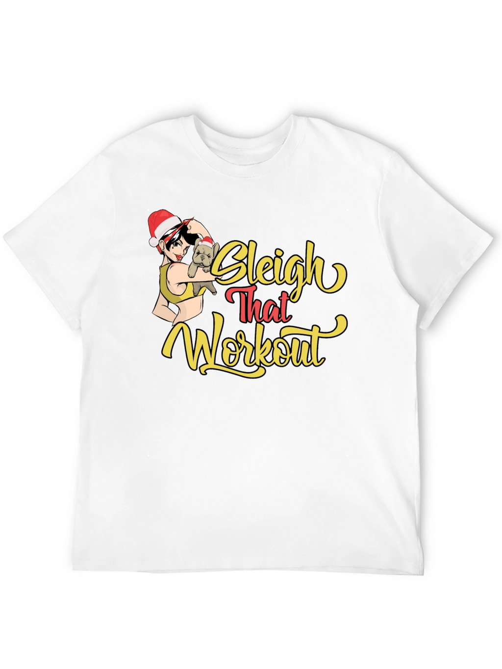 Sleigh That Workout Black Graphic Tee