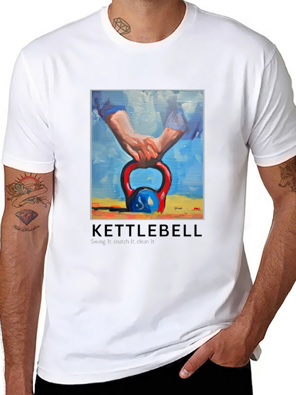 Kettlebell Graphic Tee - Swing It Love It!