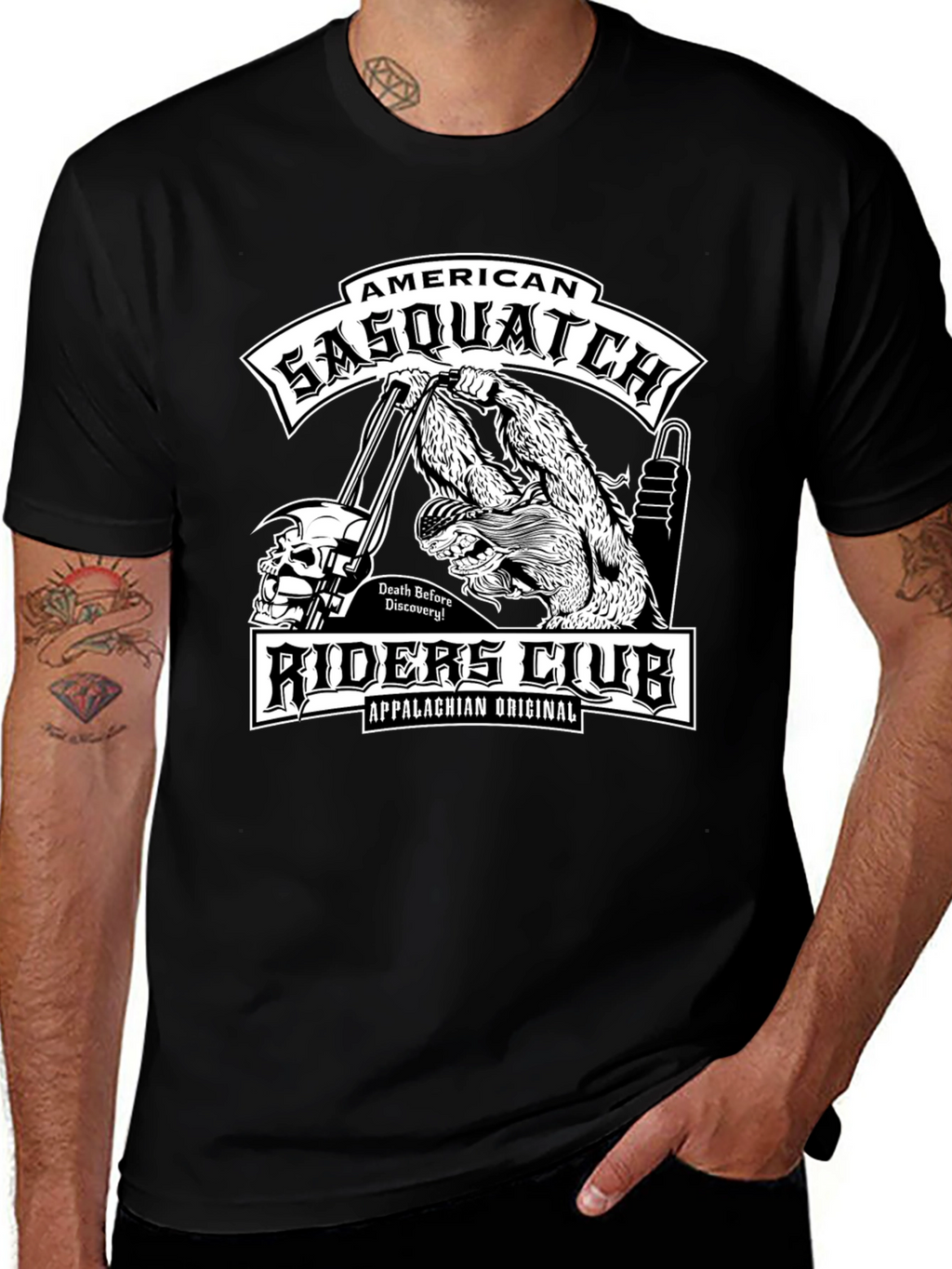 American Sasquatch Riders Club Black T-Shirt