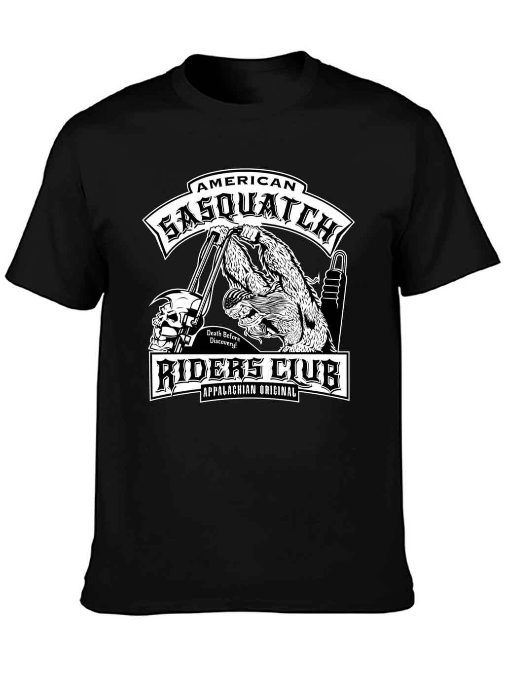 American Sasquatch Riders Club Black T-Shirt