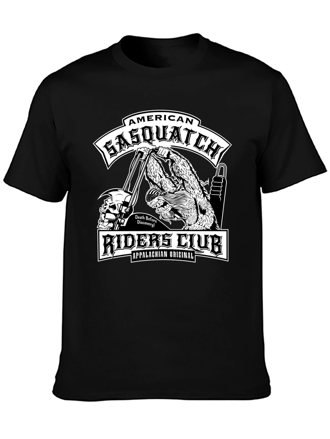 American Sasquatch Riders Club Black T-Shirt