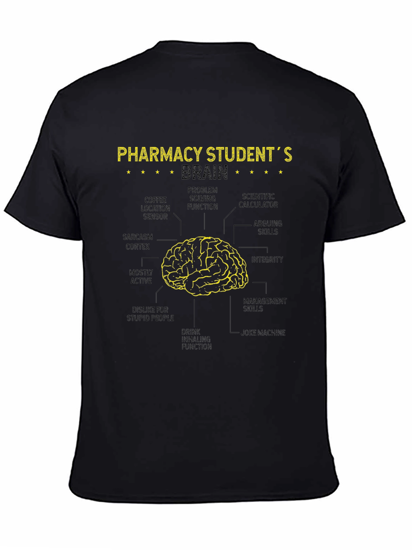Pharmacy Student Brain Diagram T-Shirt