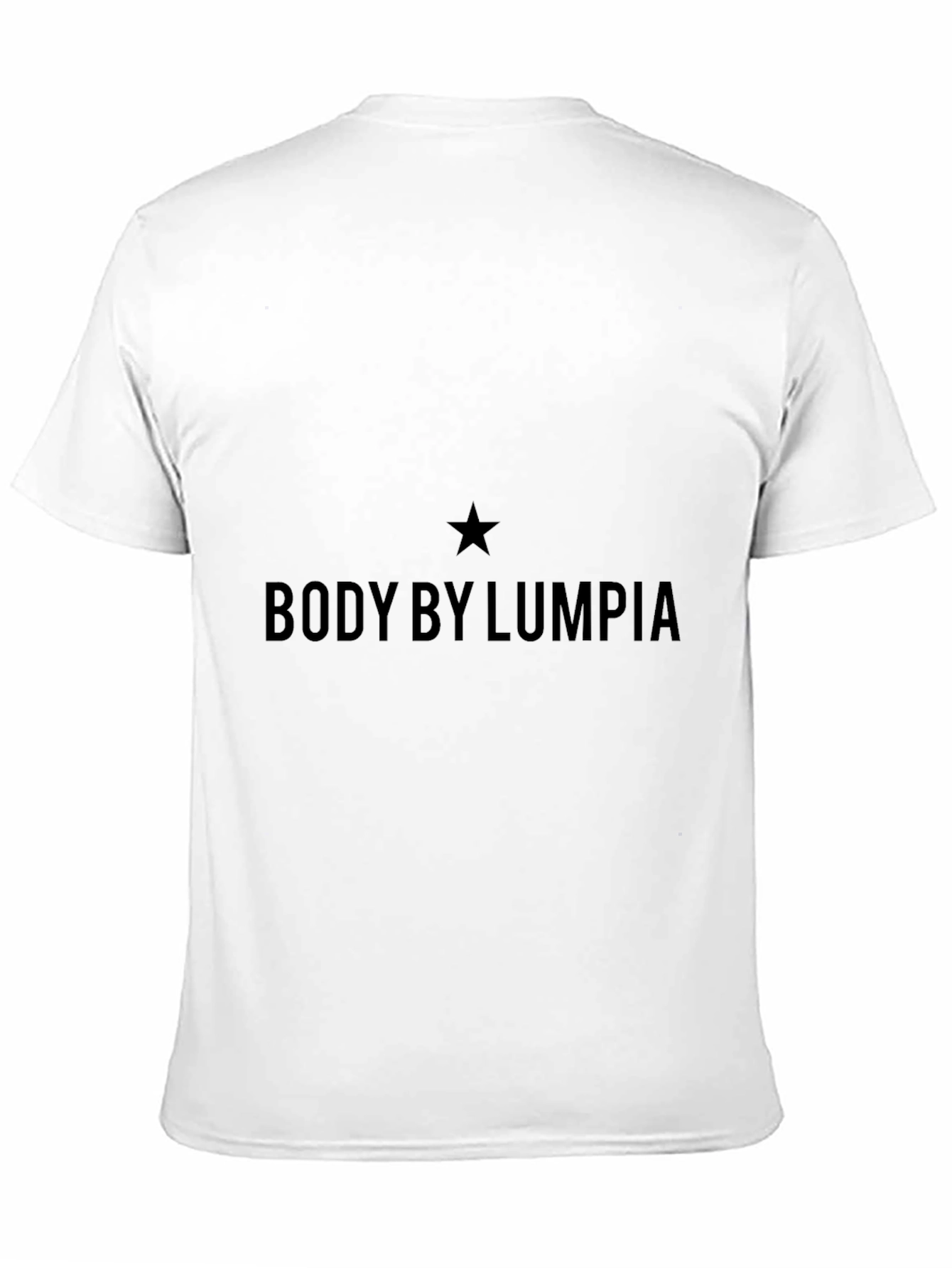 Body By Lumpia Black T-Shirt - Unique Design