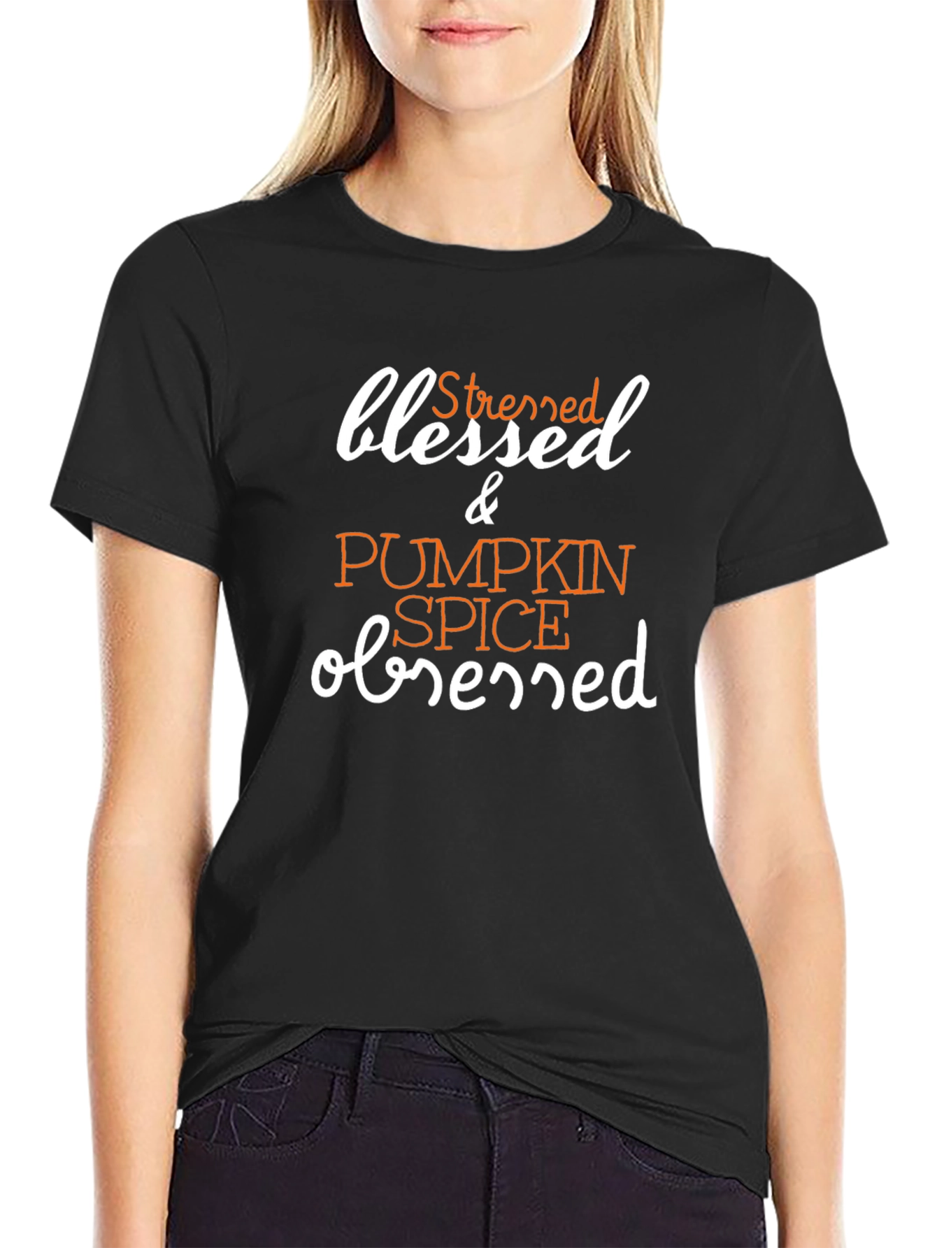 Blessed Stressed & Pumpkin Spice Obsessed T-Shirt