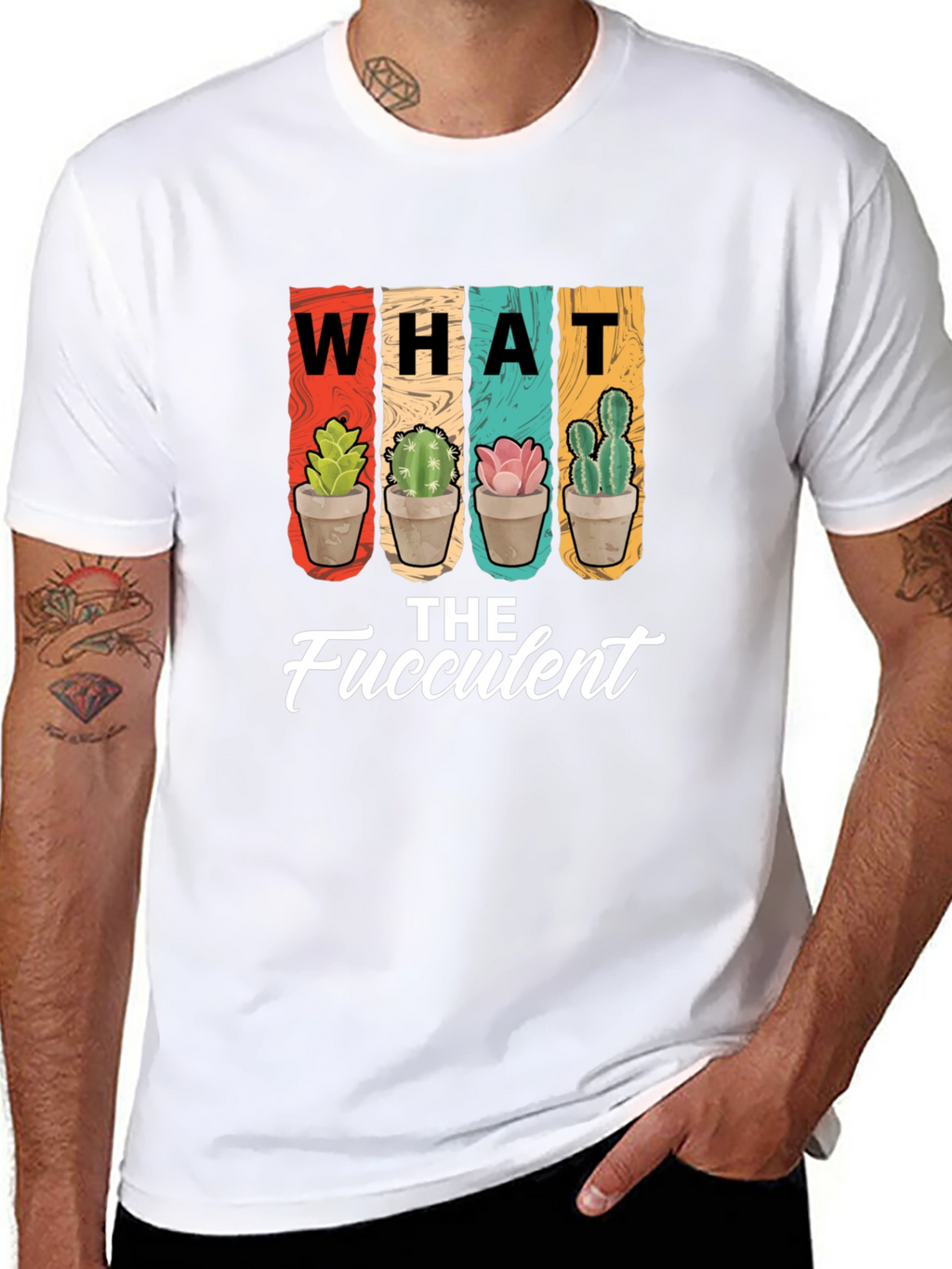 What the Fucculent T-Shirt - Succulent Plant Lover Tee
