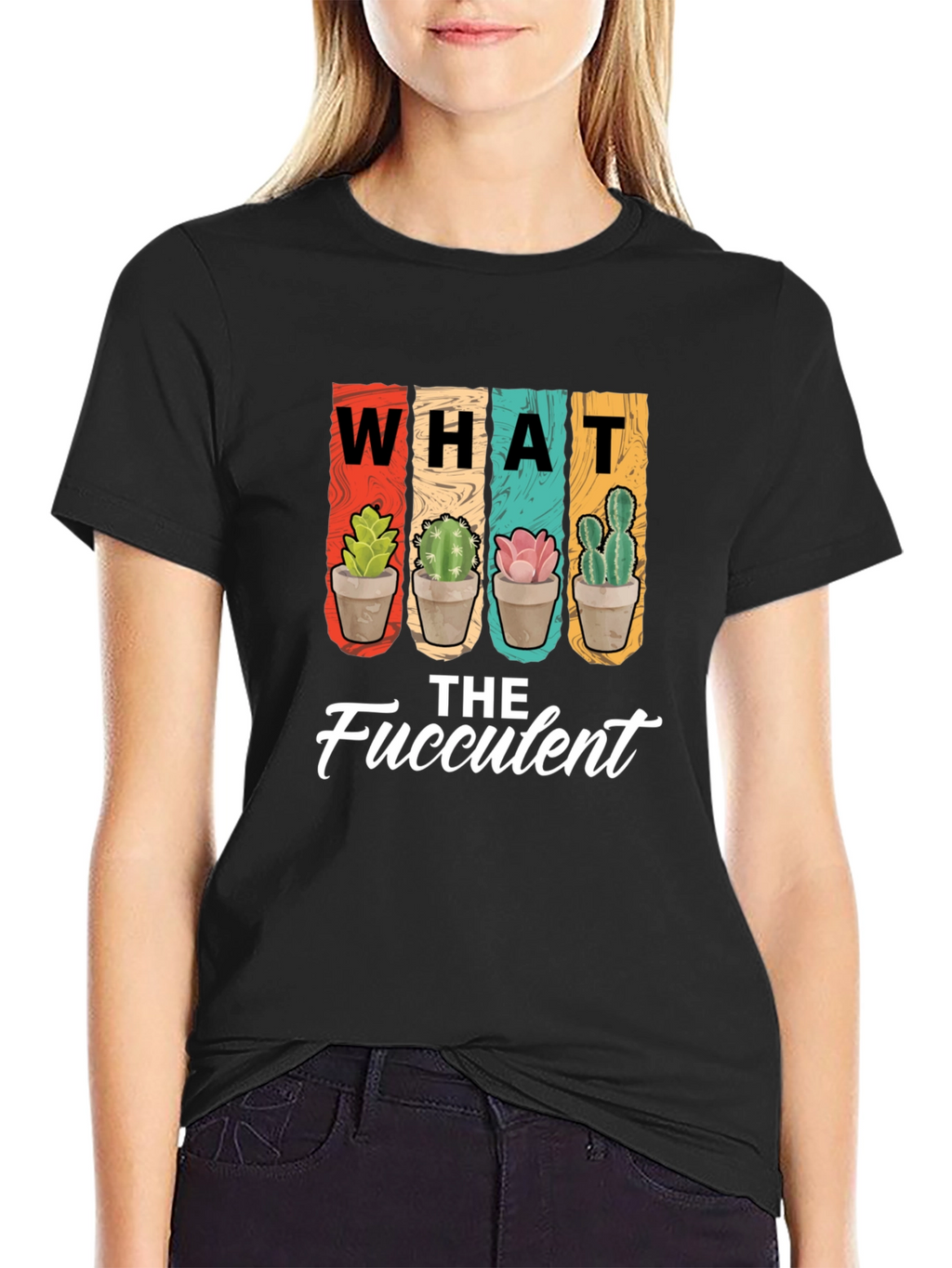 What the Fucculent T-Shirt - Succulent Plant Lover Tee