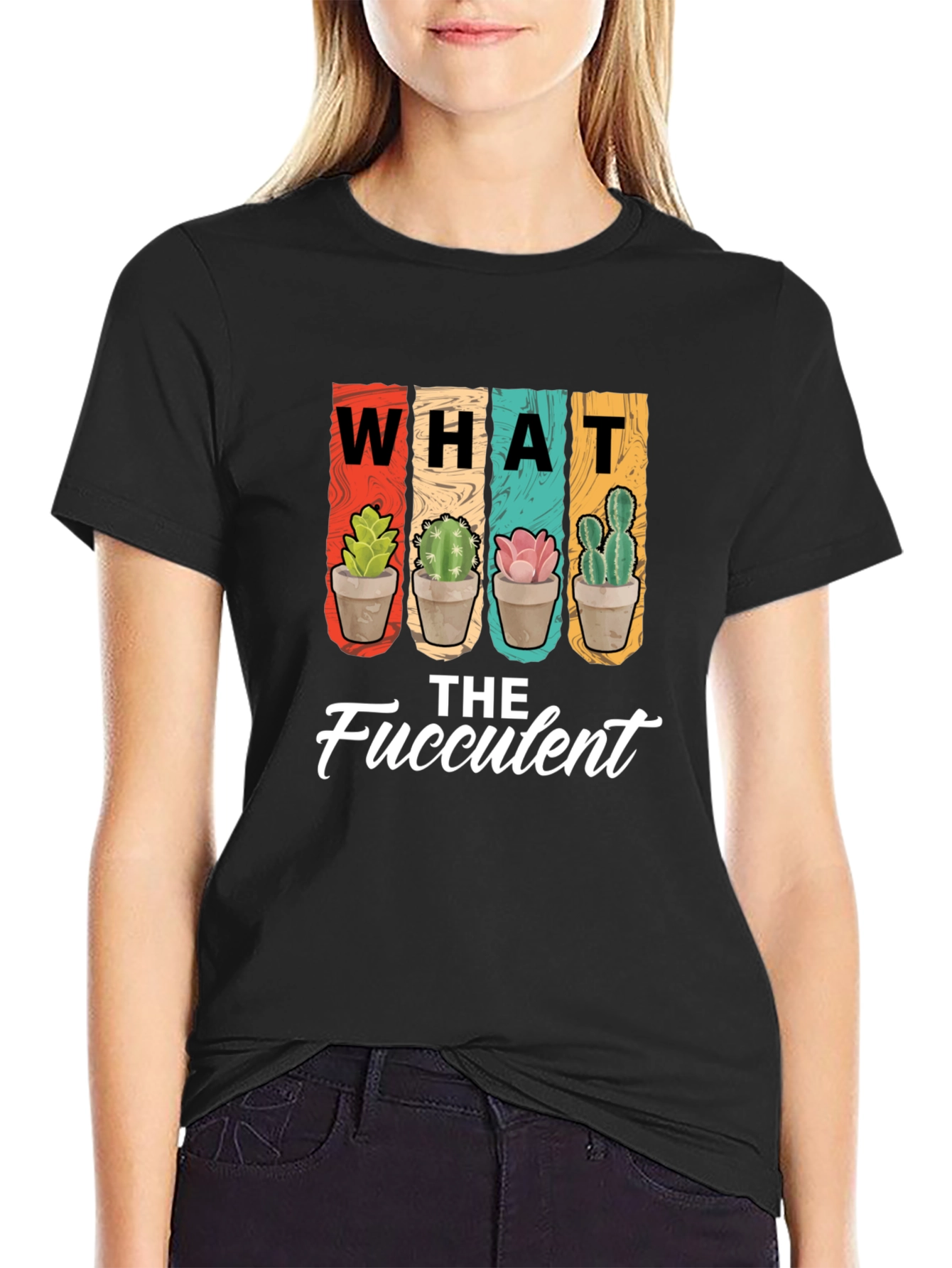 What the Fucculent T-Shirt - Succulent Plant Lover Tee
