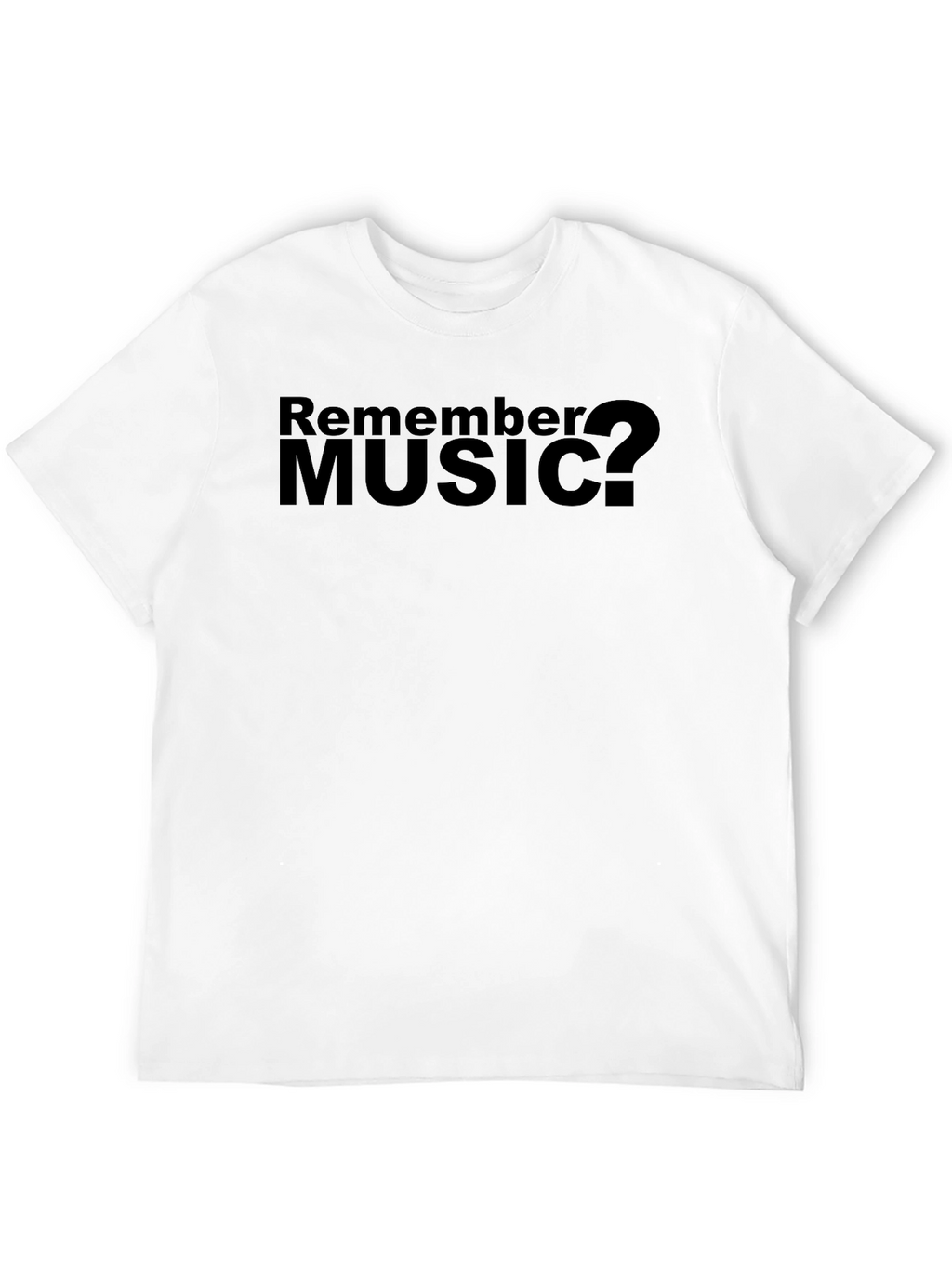 Remember Music? Black Graphic T-Shirt