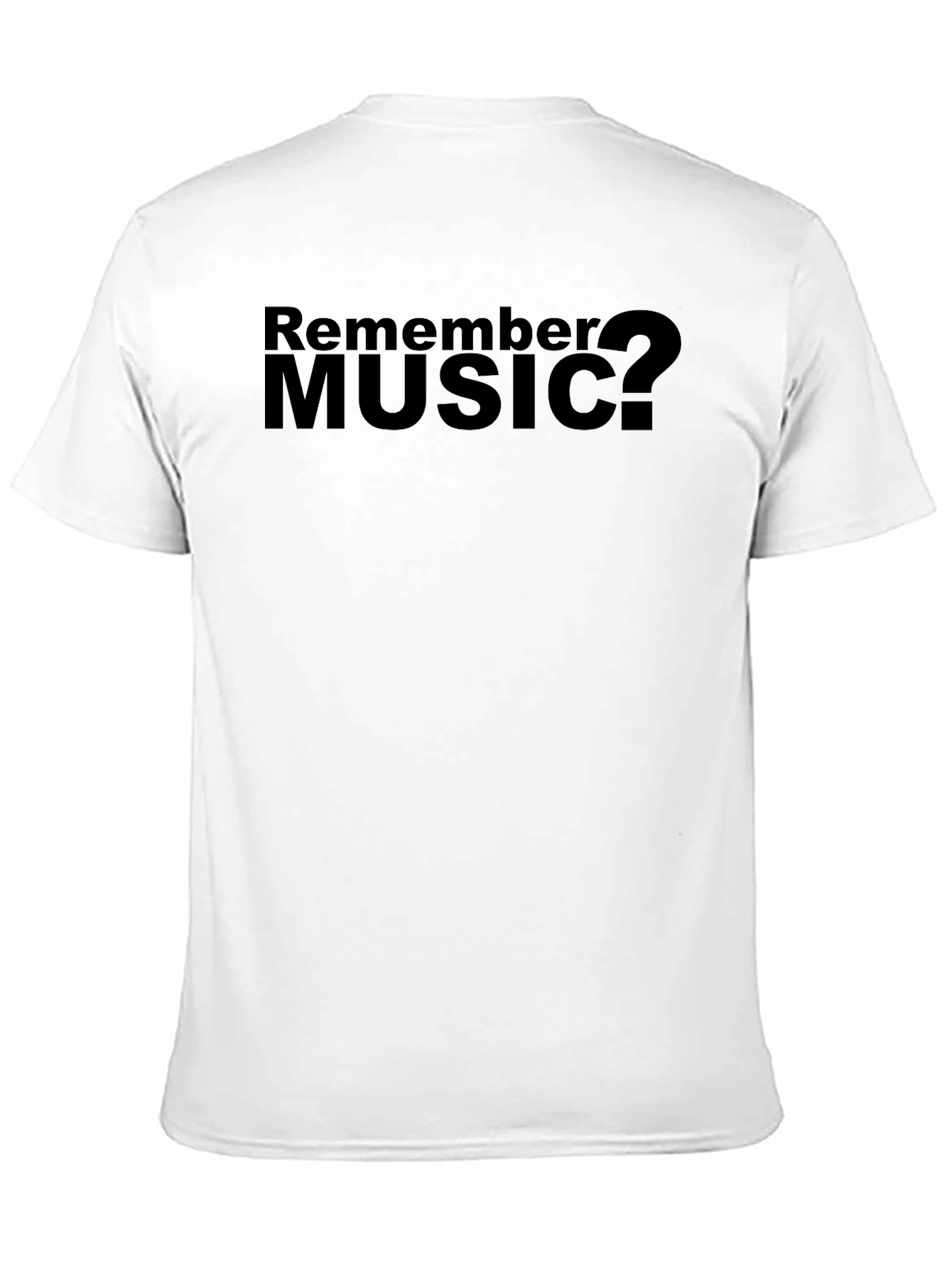 Remember Music? Black Graphic T-Shirt