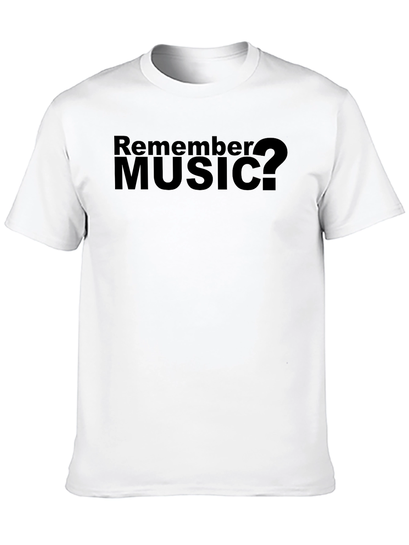 Remember Music? Black Graphic T-Shirt