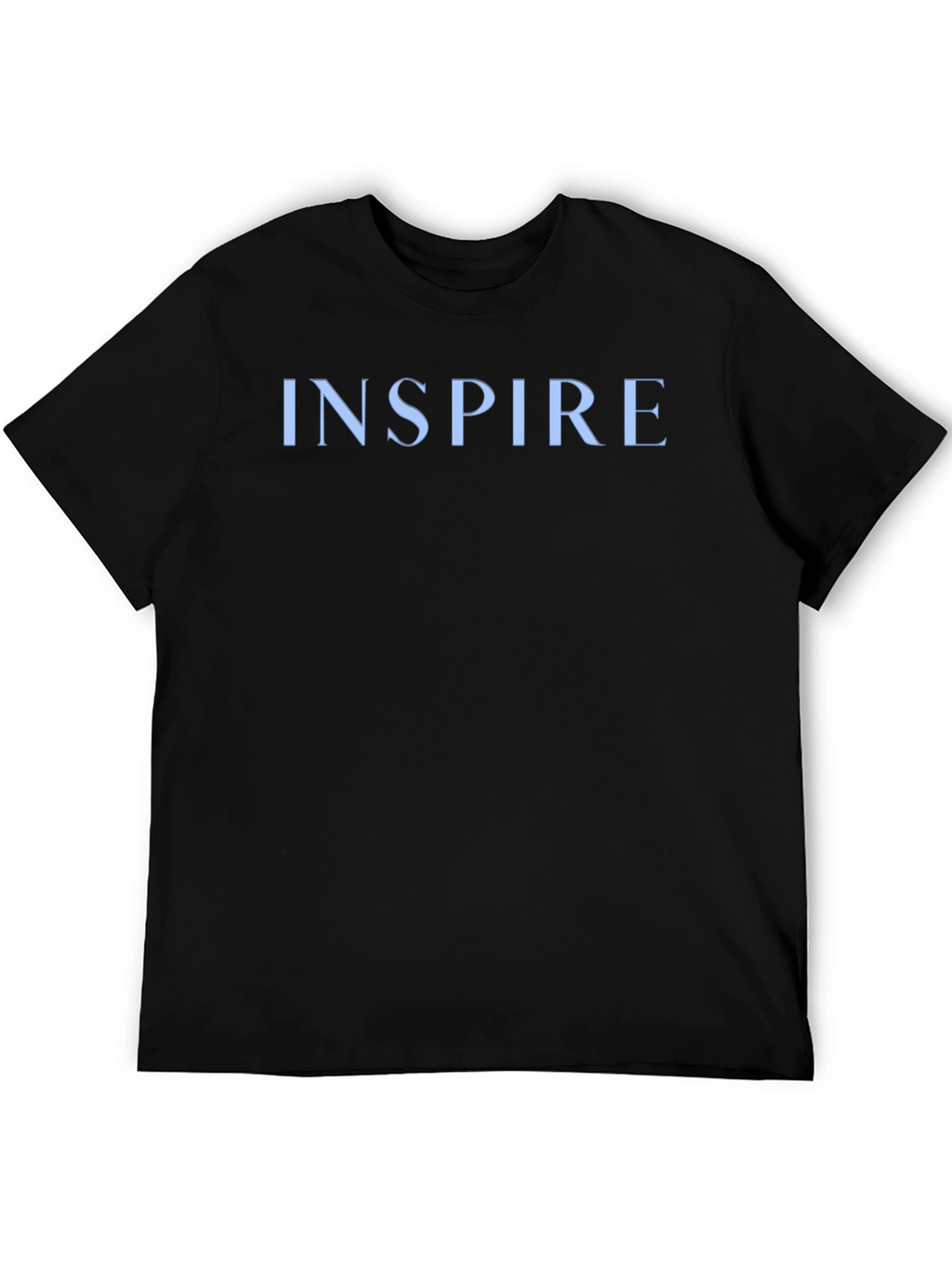 Inspire Graphic Print Black Tee