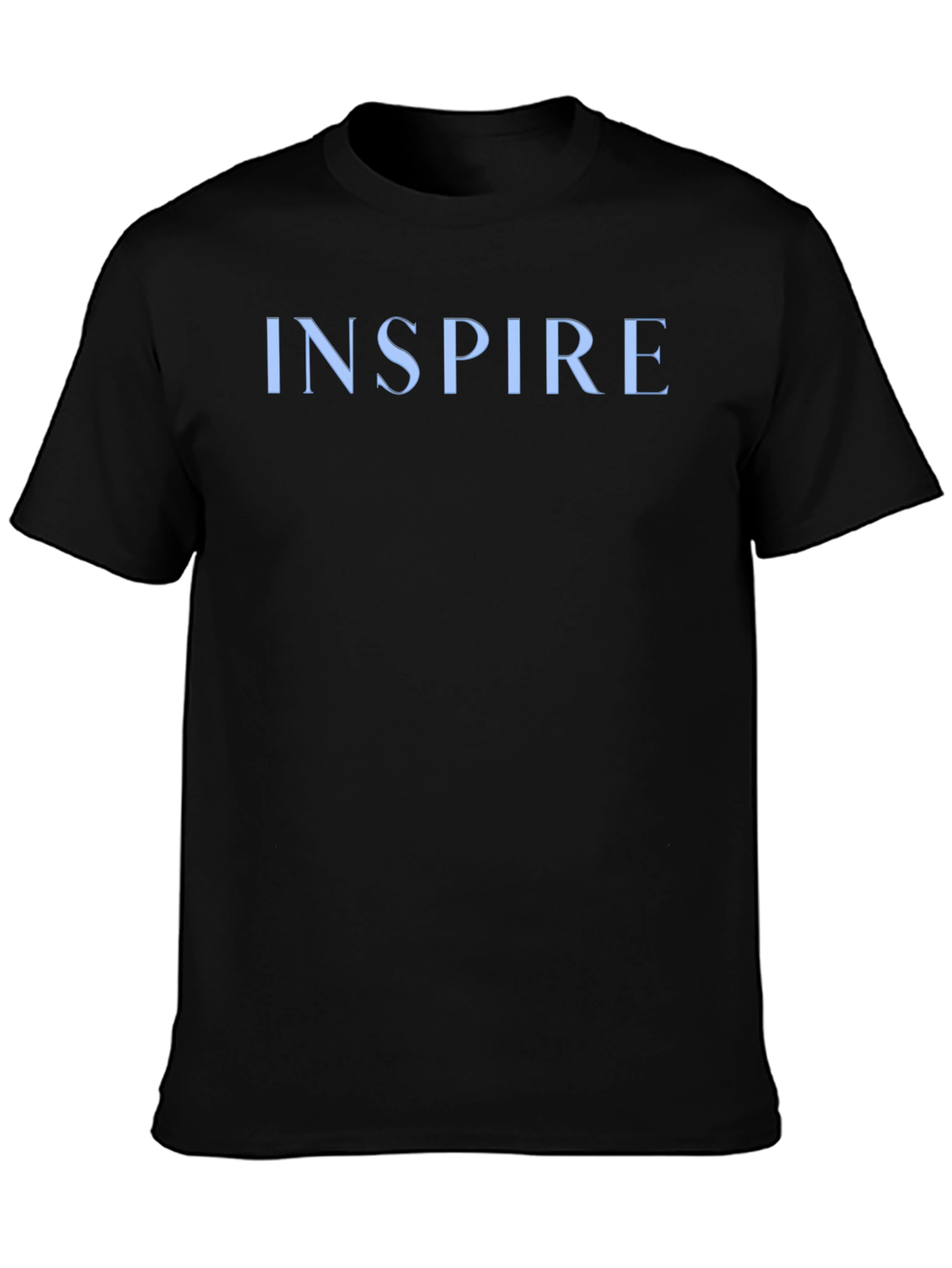 Inspire Graphic Print Black Tee