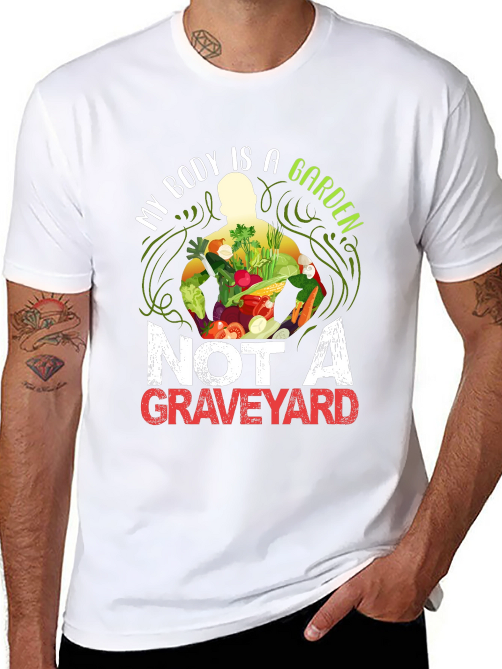 Vegan T-Shirt: My Body is a Garden Graphic Tee