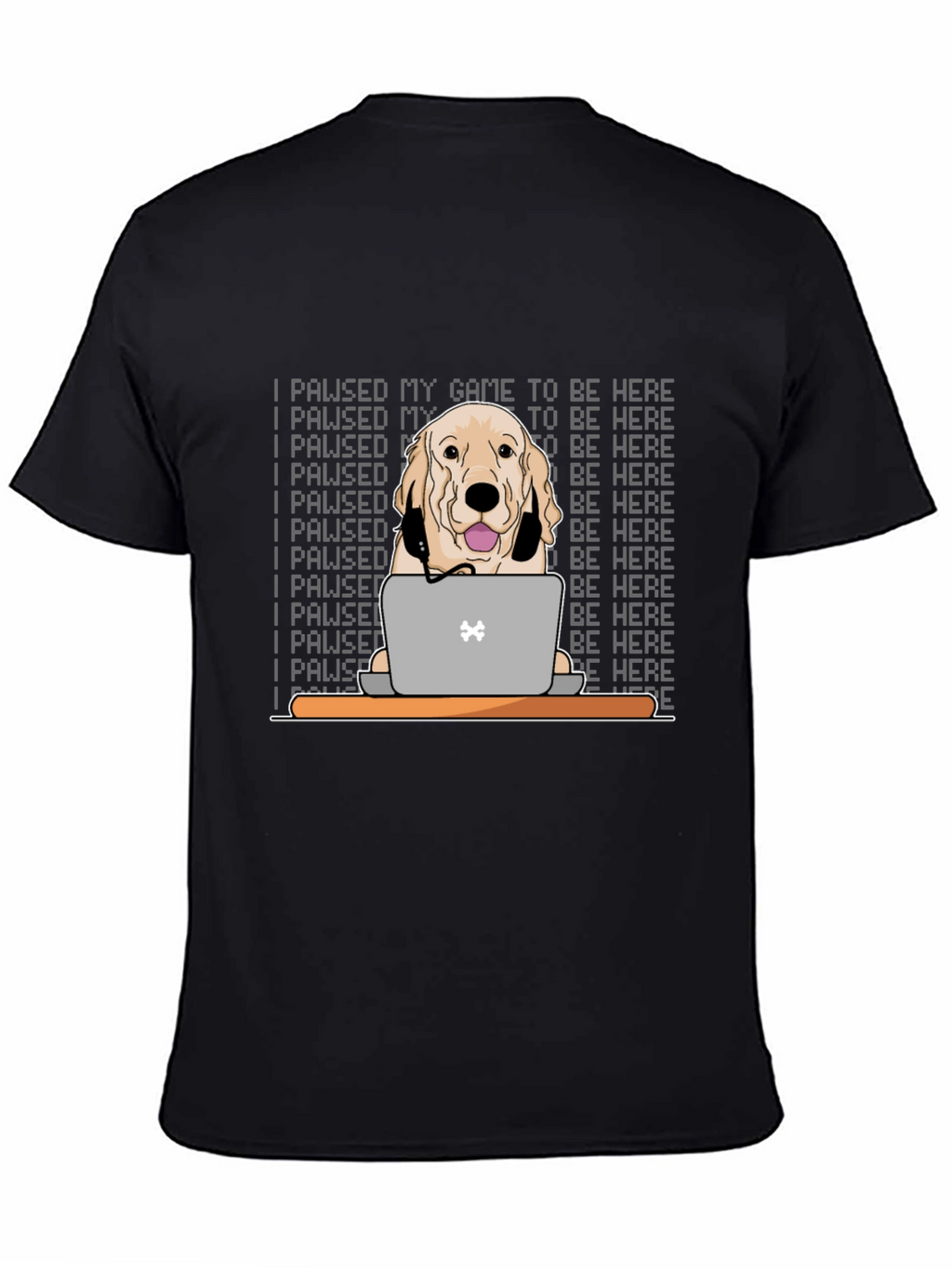 Gamer Dog T-Shirt - I Paused My Game