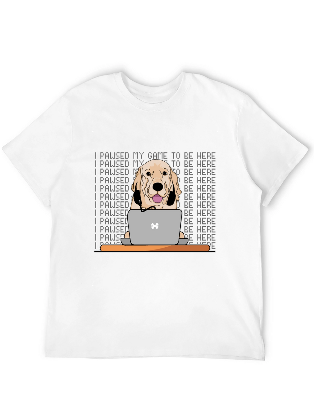Gamer Dog T-Shirt - I Paused My Game