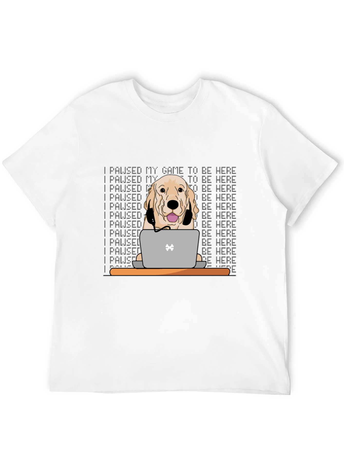 Gamer Dog T-Shirt - I Paused My Game
