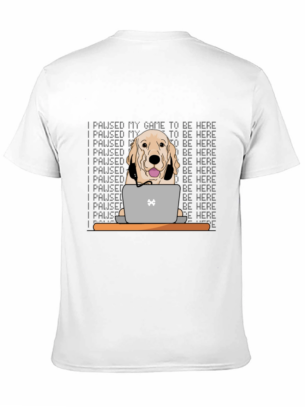 Gamer Dog T-Shirt - I Paused My Game