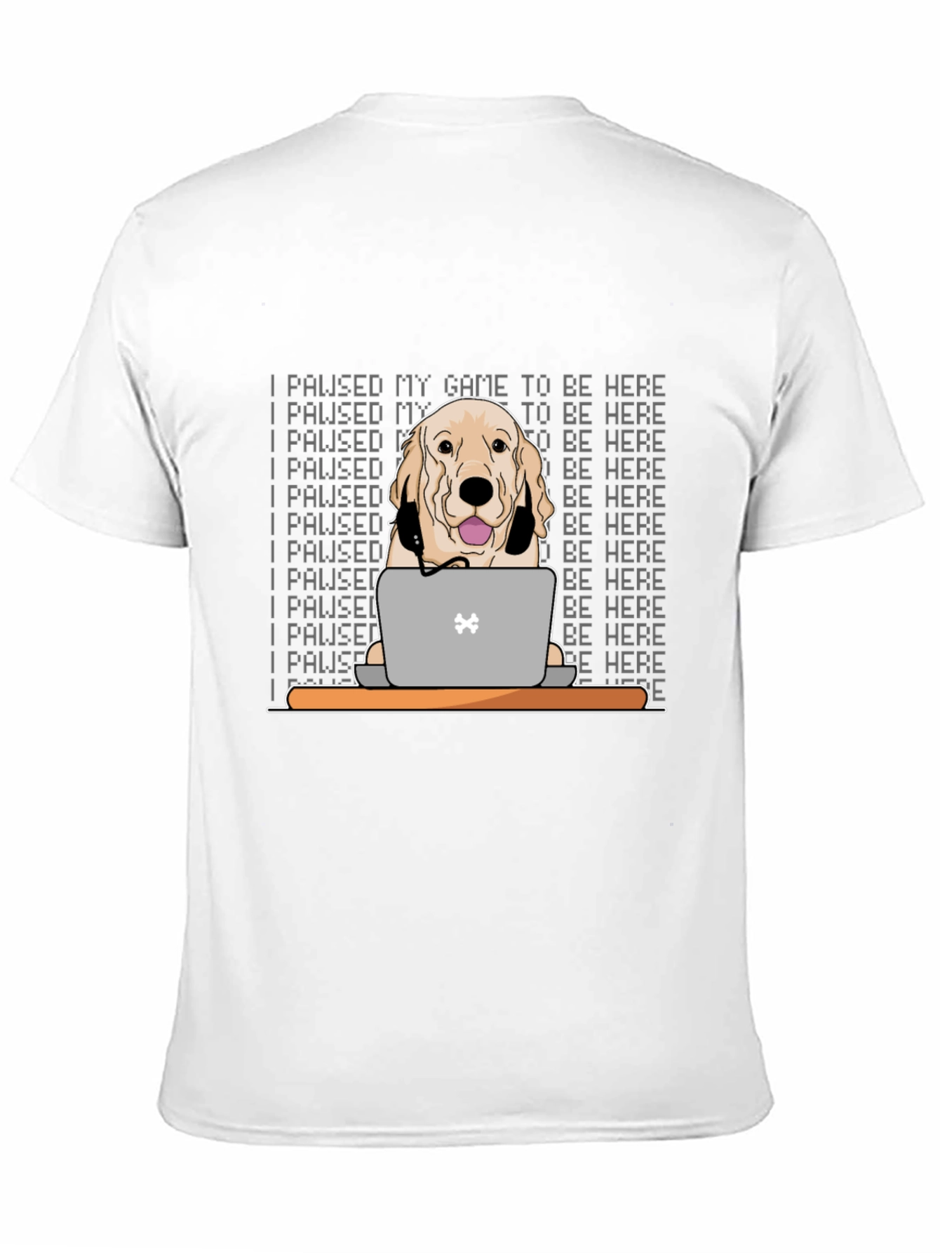 Gamer Dog T-Shirt - I Paused My Game